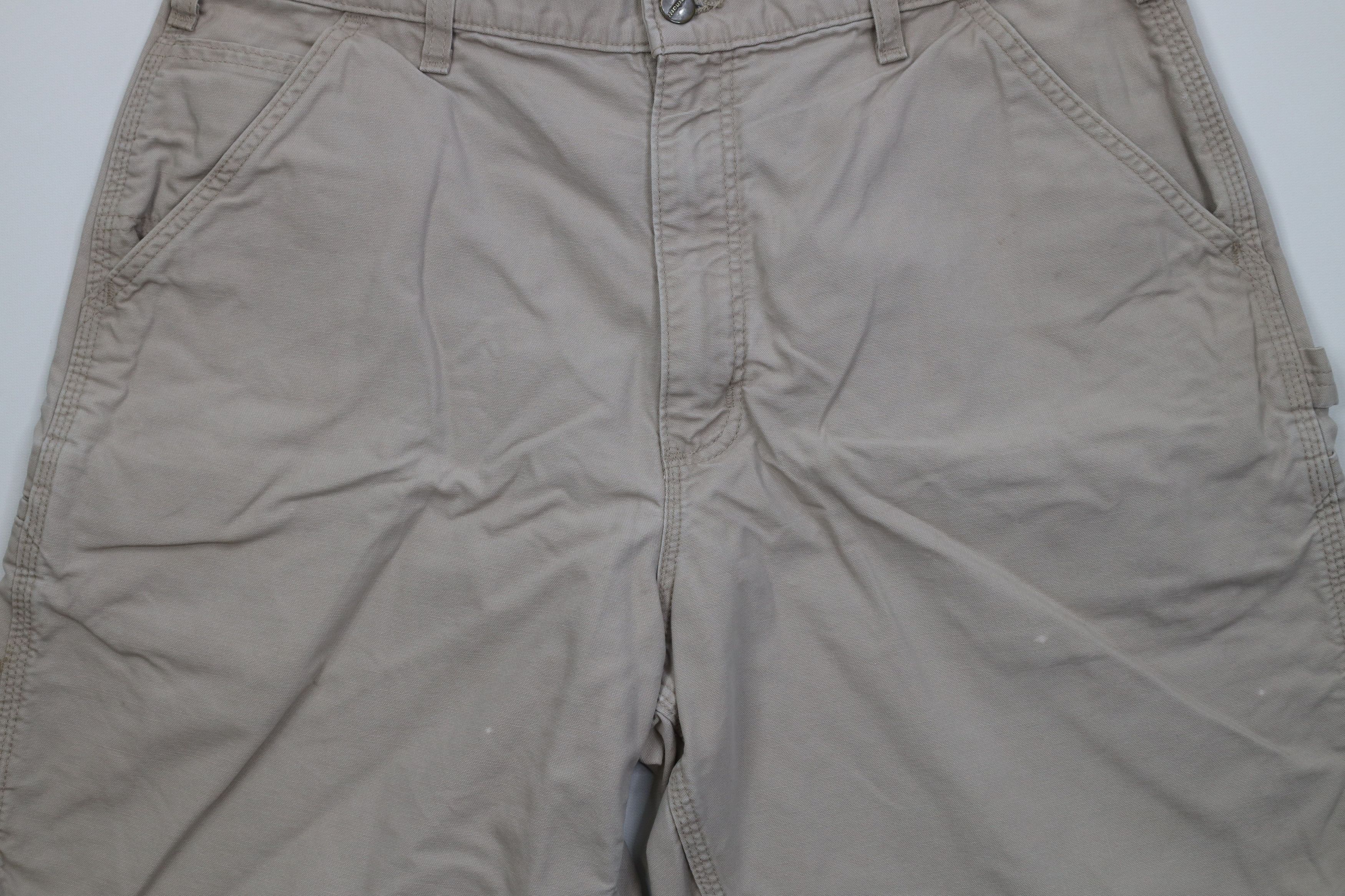 Carhartt Vintage Y2K Carhartt Above Knee Relaxed Fit Shorts Beige Size US 36 / EU 52 - 3 Thumbnail
