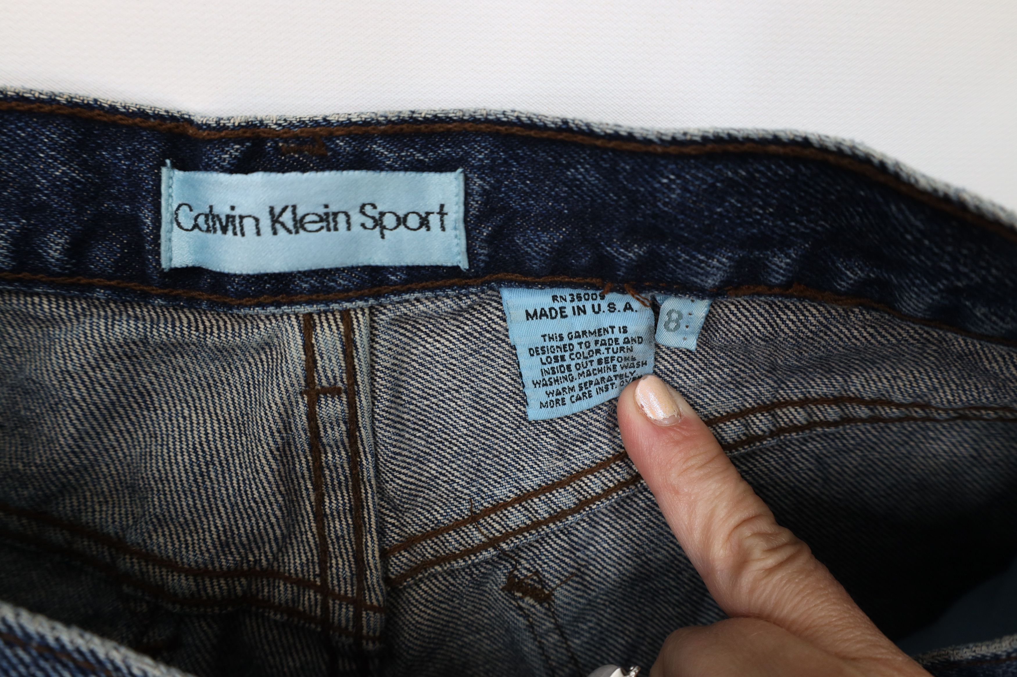 Calvin Klein Vintage 90s Calvin Klein Sport Wash Relaxed Fit Jeans USA Size 30" / US 8 / IT 44 - 6 Thumbnail
