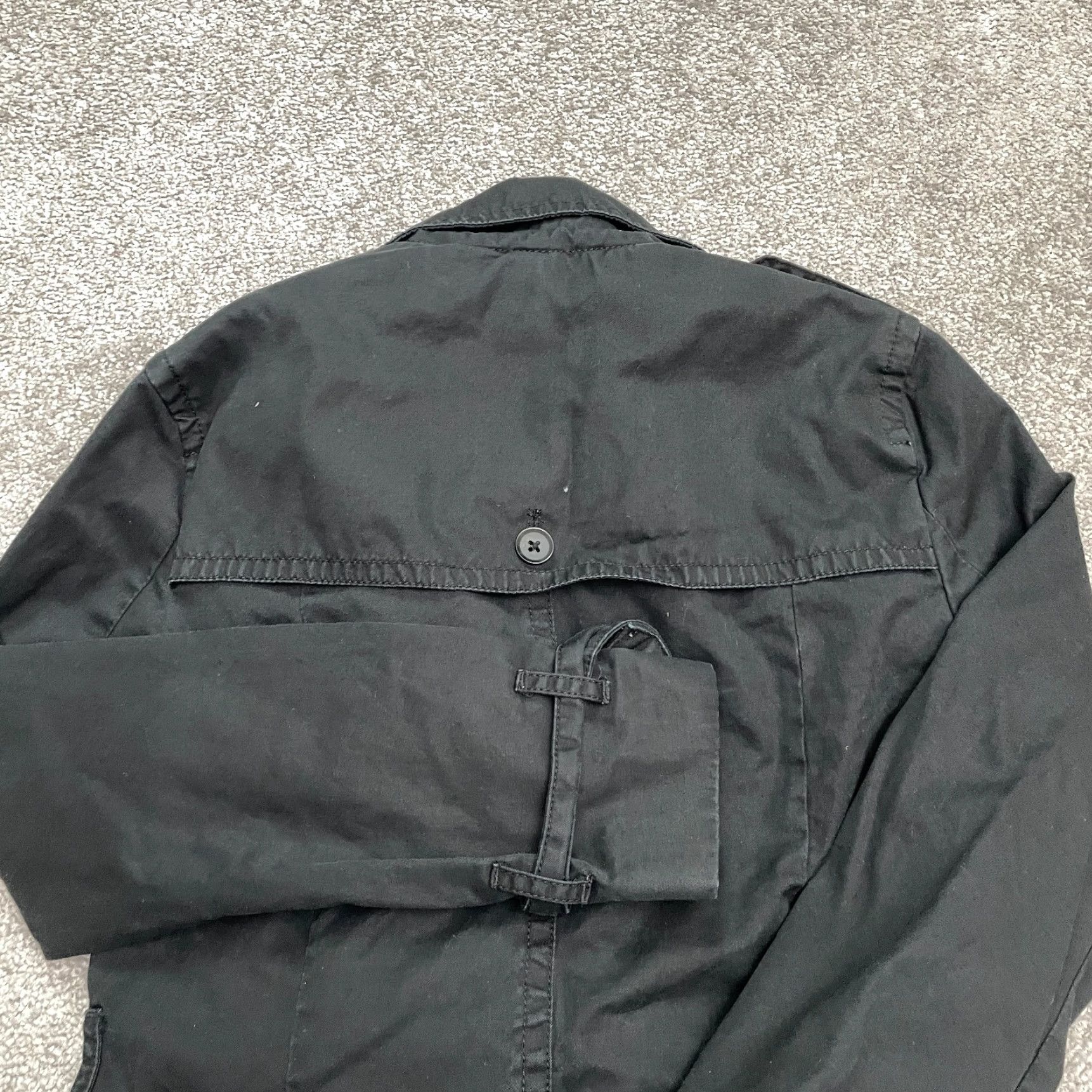 Banana Republic Banana Republic Trench Coat Jacket Womens Small Petite Black Double Breasted Size S / US 4 / IT 40 - 3 Thumbnail