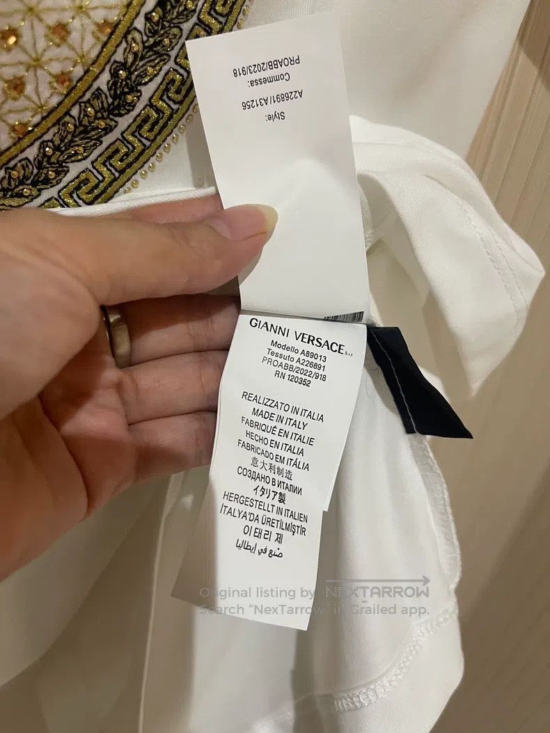 Versace Versace White short-sleeved T-shirt Size US L / EU 52-54 / 3 - 7 Thumbnail