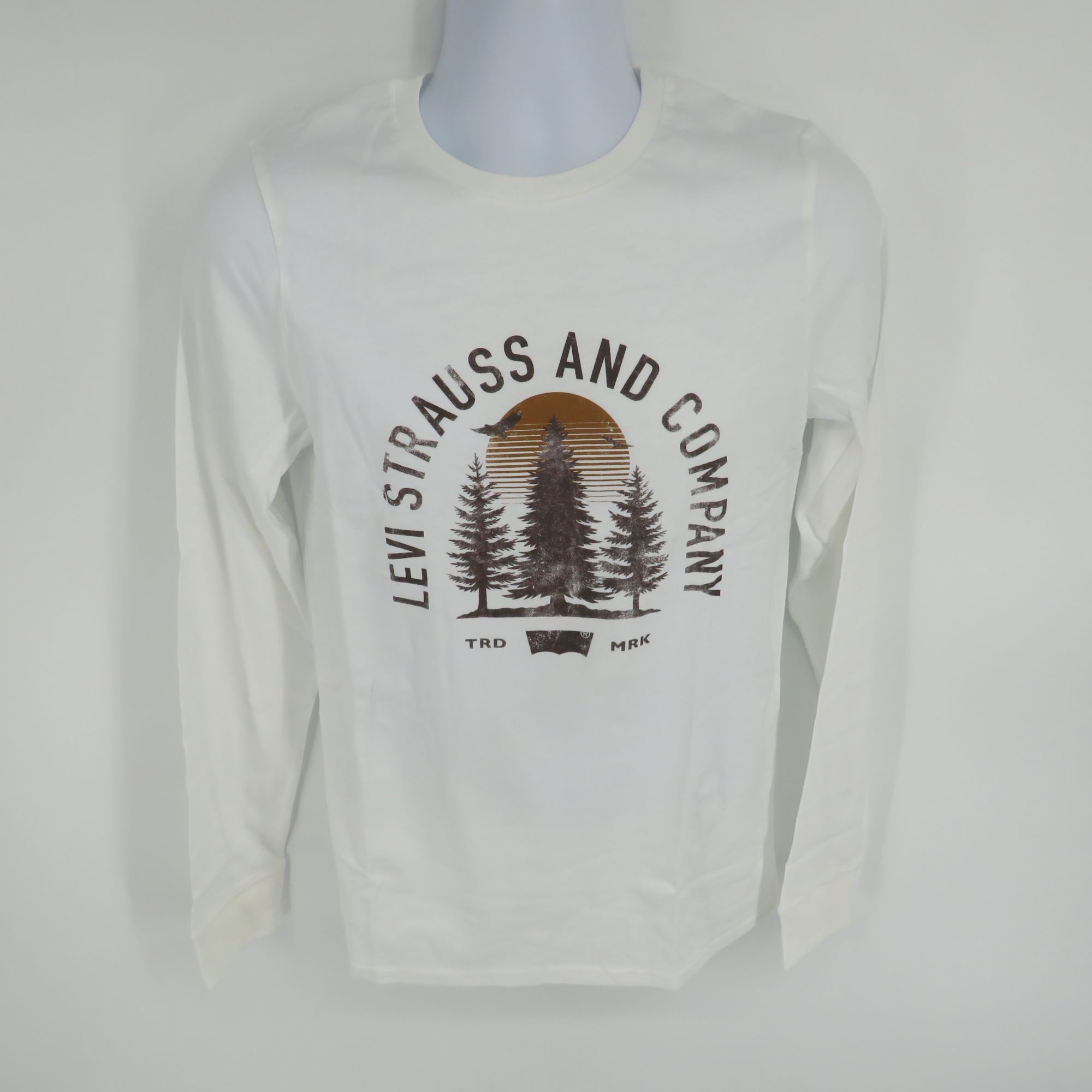 Levi's Levis Mens Long Sleeve Graphic Tee Size S White NWT Size US S / EU 44-46 / 1 - 1 Thumbnail