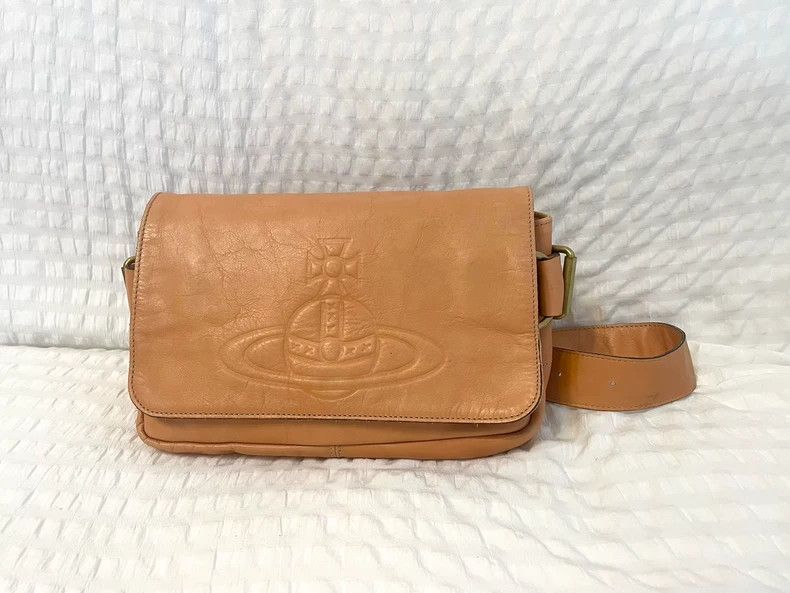 Vivienne Westwood Vivienne Westwood Kacice classic postman leather shoulder Size ONE SIZE - 2 Thumbnail