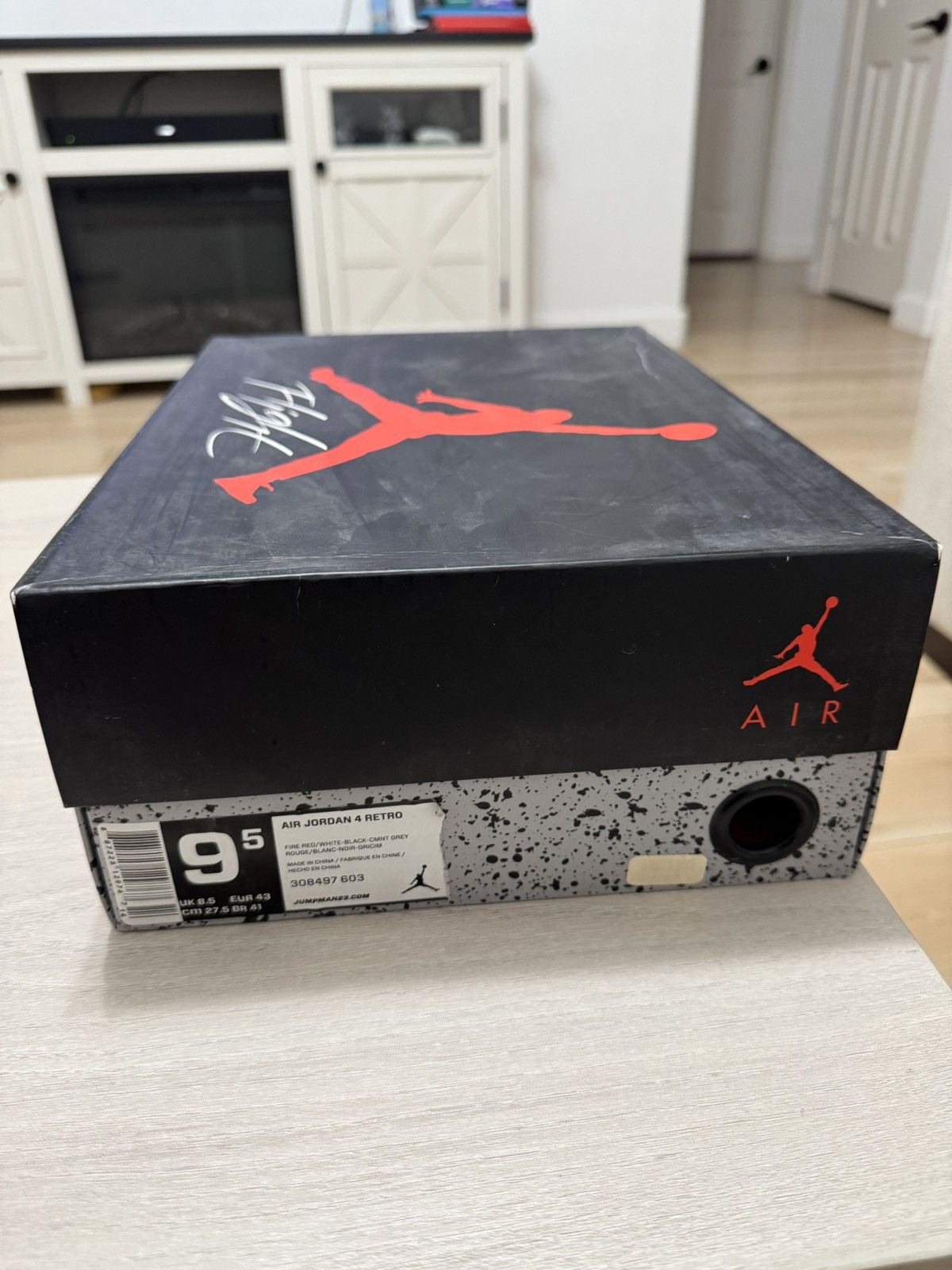 Jordan Brand Air Jordan 4 Retro 'Toro Bravo' (Size 9.5) Size US 9.5 / EU 42-43 - 6 Thumbnail