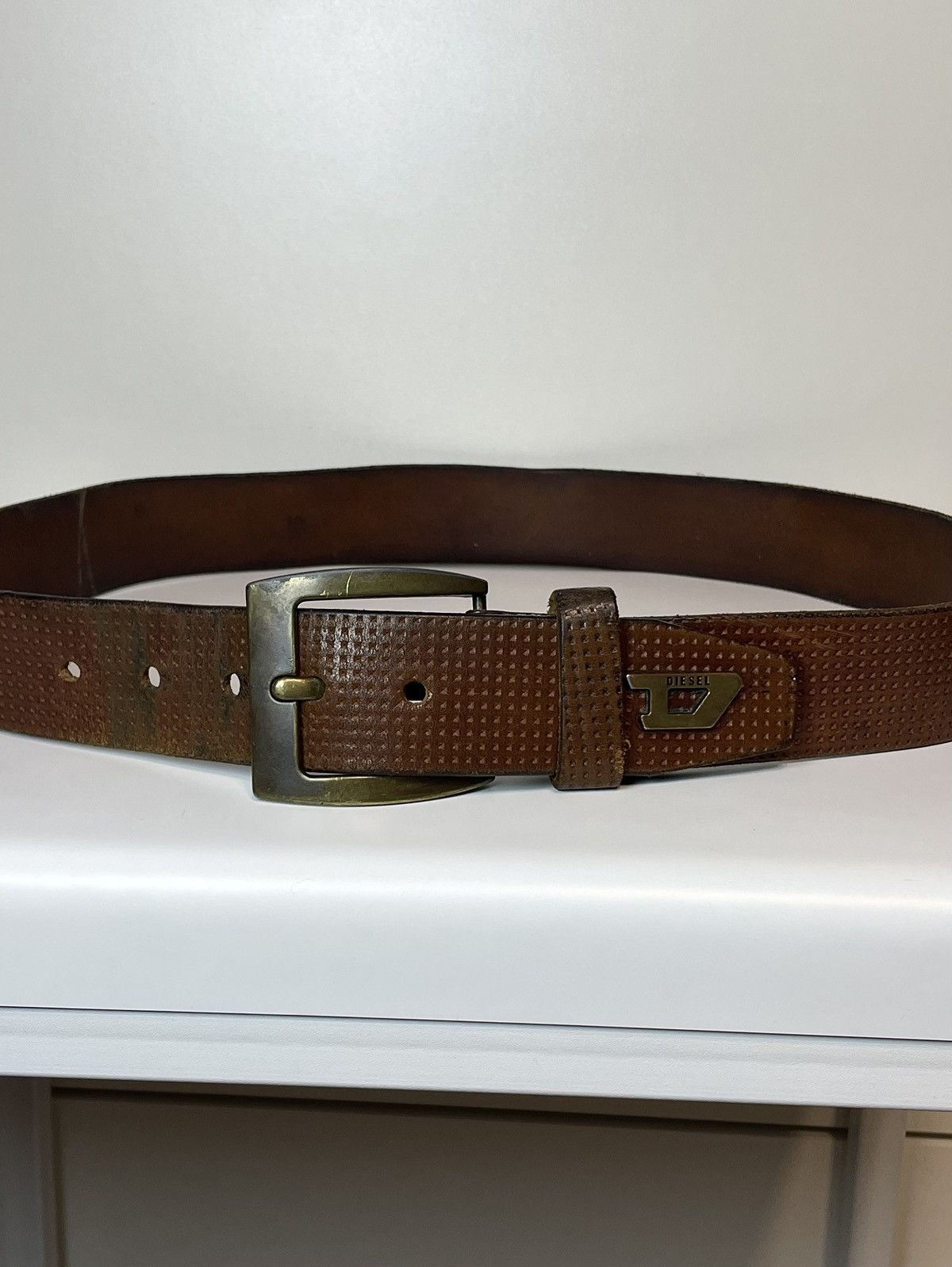Diesel Vintage Diesel D Logo Leather Buckle Belt Hedi Slimane ysl Size ONE SIZE - 4 Thumbnail