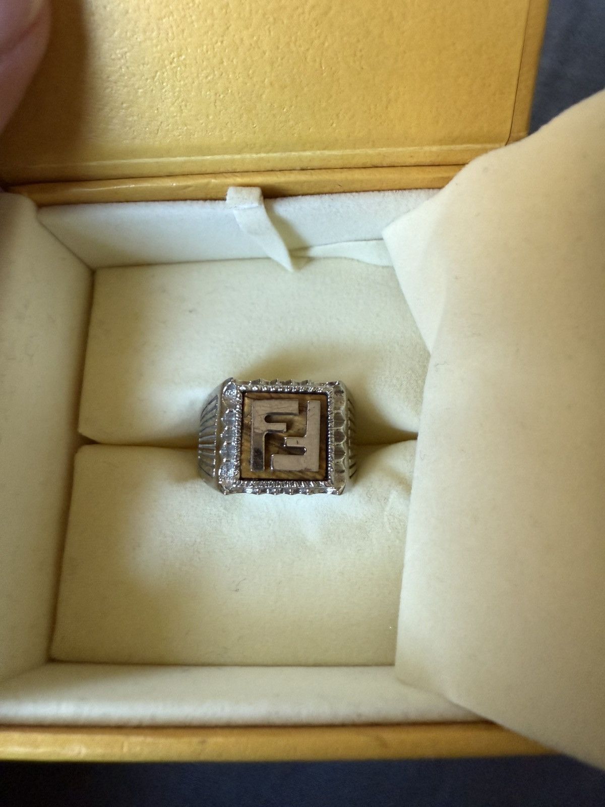 Fendi Fendi Medium Eye of the Tiger Ring Size ONE SIZE - 4 Thumbnail