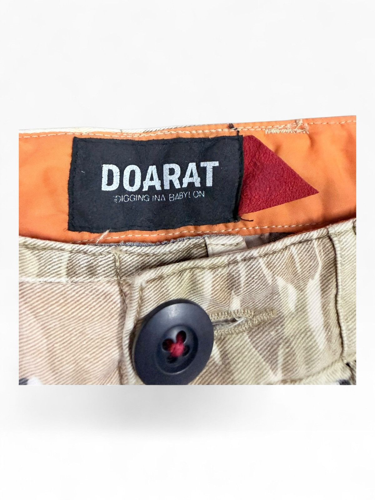 GOODENOUGH Vtg🔥90’s Doarat All Camoflauge Patchwork Multipocket Cargo Size US 33 - 10 Thumbnail