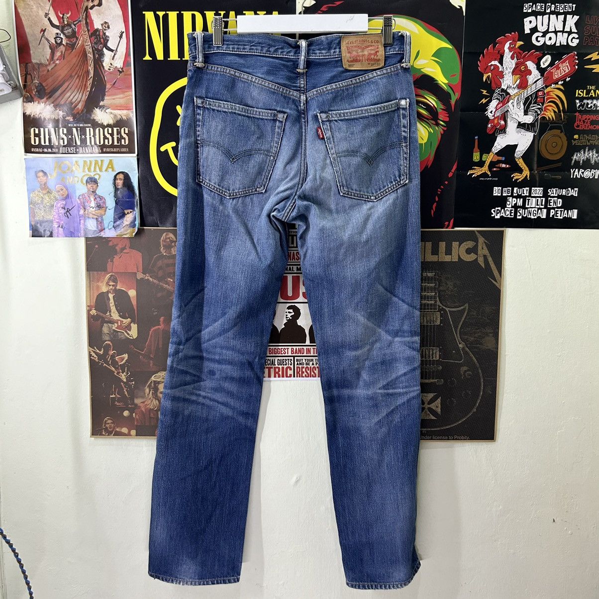 Levi's Vintage Levi’s 502 Ripped Distressed Denim Size US 32 / EU 48 - 9 Thumbnail