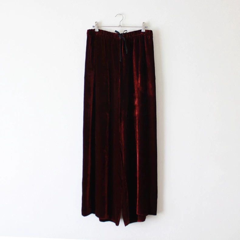 Dries Van Noten DRIES VAN NOTEN Velvet wide-leg pants Size US 38 / EU 54 - 3 Thumbnail