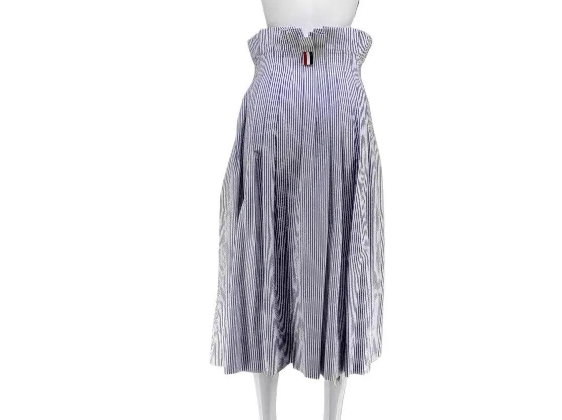 Thom Browne Thom Browne Pleated Skirt 42 NWT Size 28" / US 6 / IT 42 - 4 Thumbnail