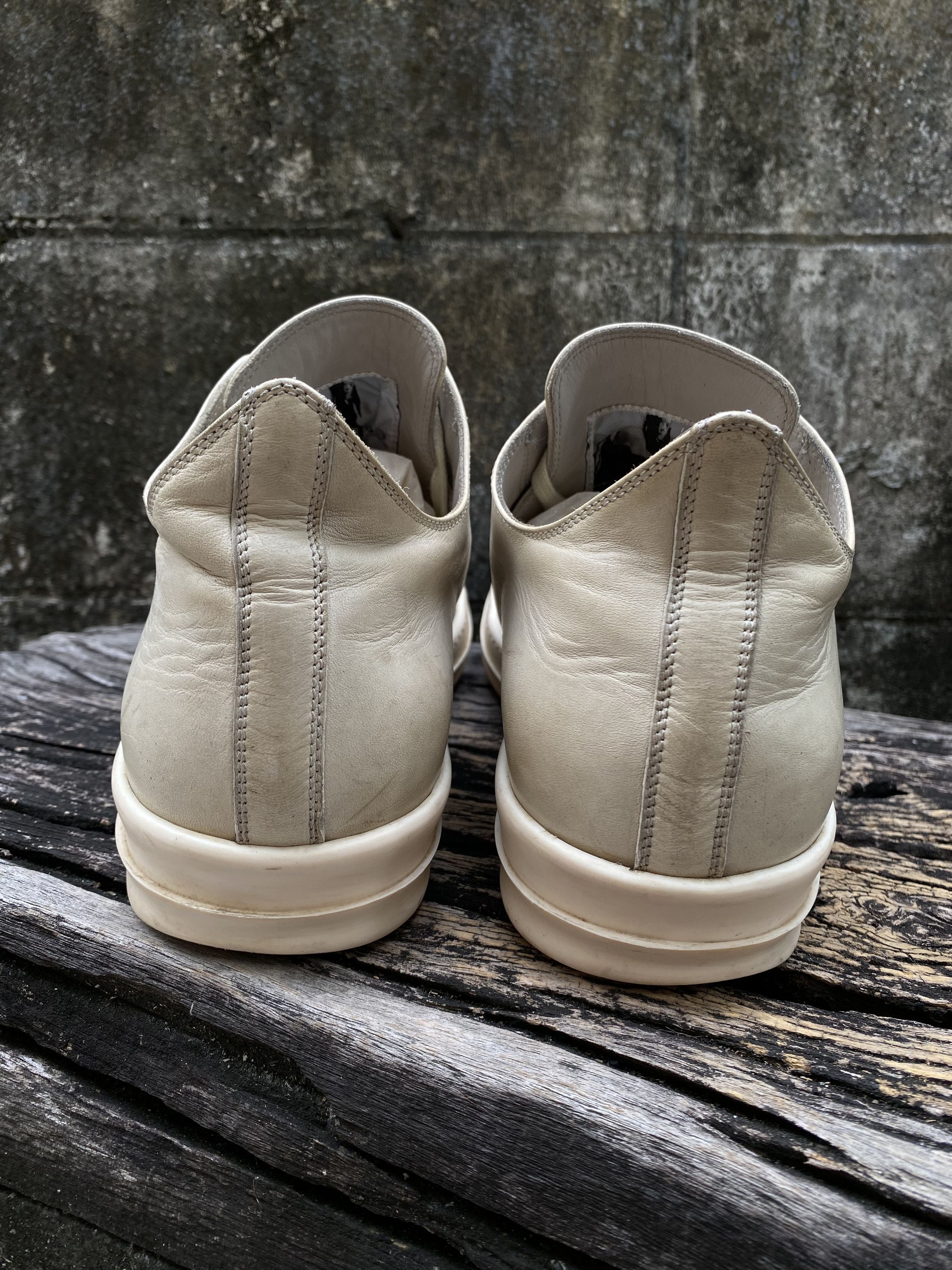 Rick Owens Rick Owens Milk Leather Low Ramones Sneakers Size US 10 / EU 43 - 4 Thumbnail