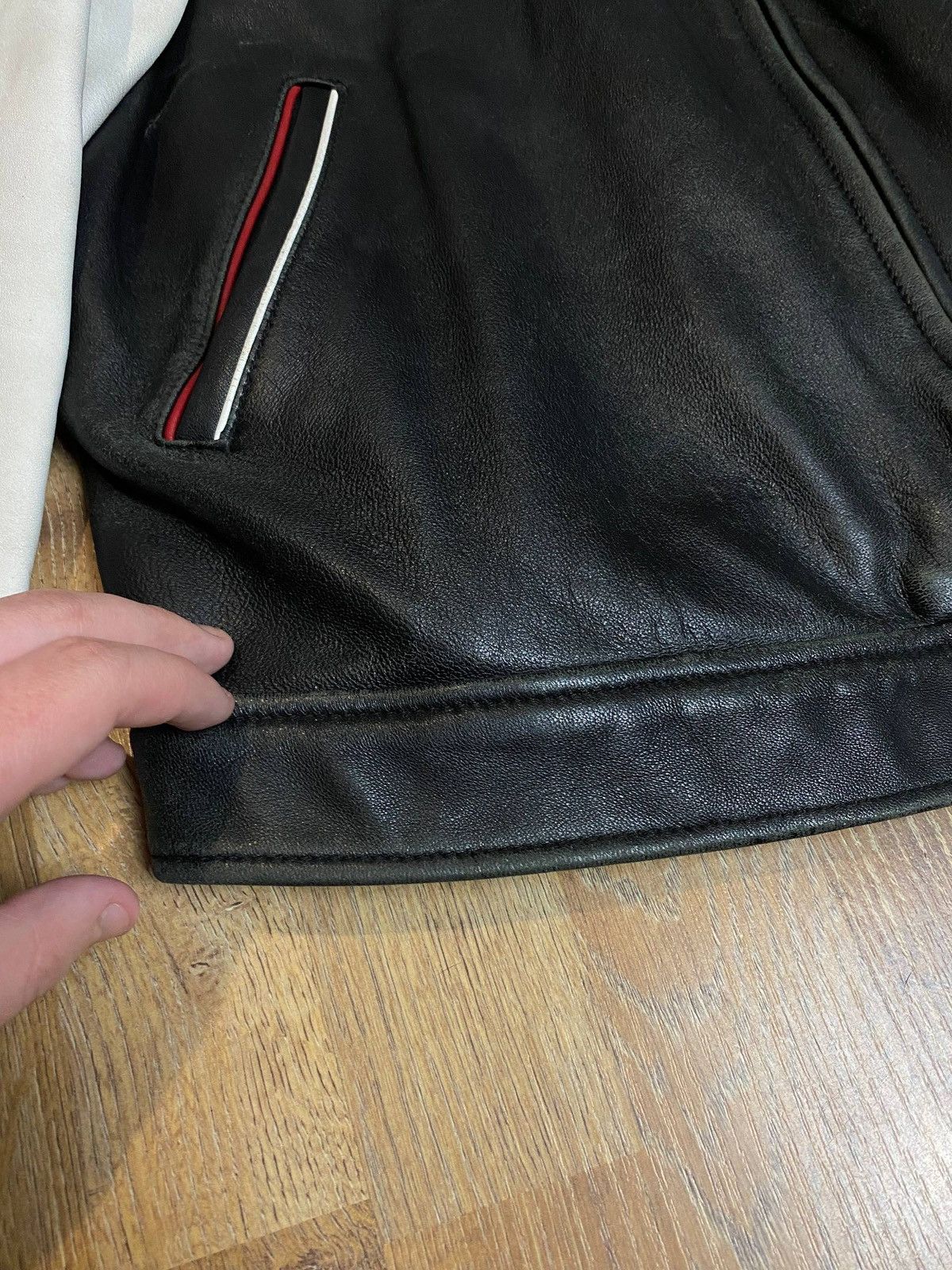 Other McLaren Mercedes Benz Vintage Leather Jacket Racing Nylon Size US XL / EU 56 / 4 - 11 Thumbnail