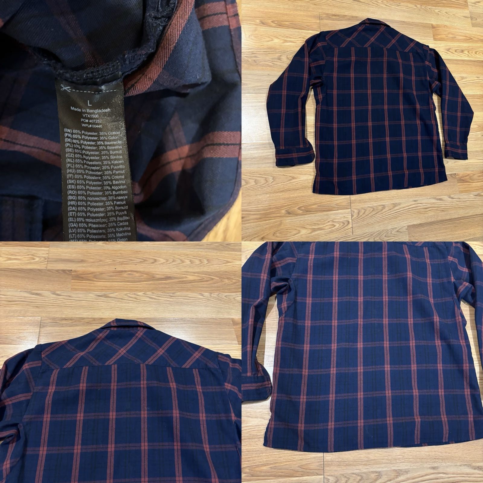 Vintage Vertx Canyon Valley Heavyweight Flannel Plaid Snap Button-Up Shirt Men’s L Size US L / EU 52-54 / 3 - 8 Thumbnail