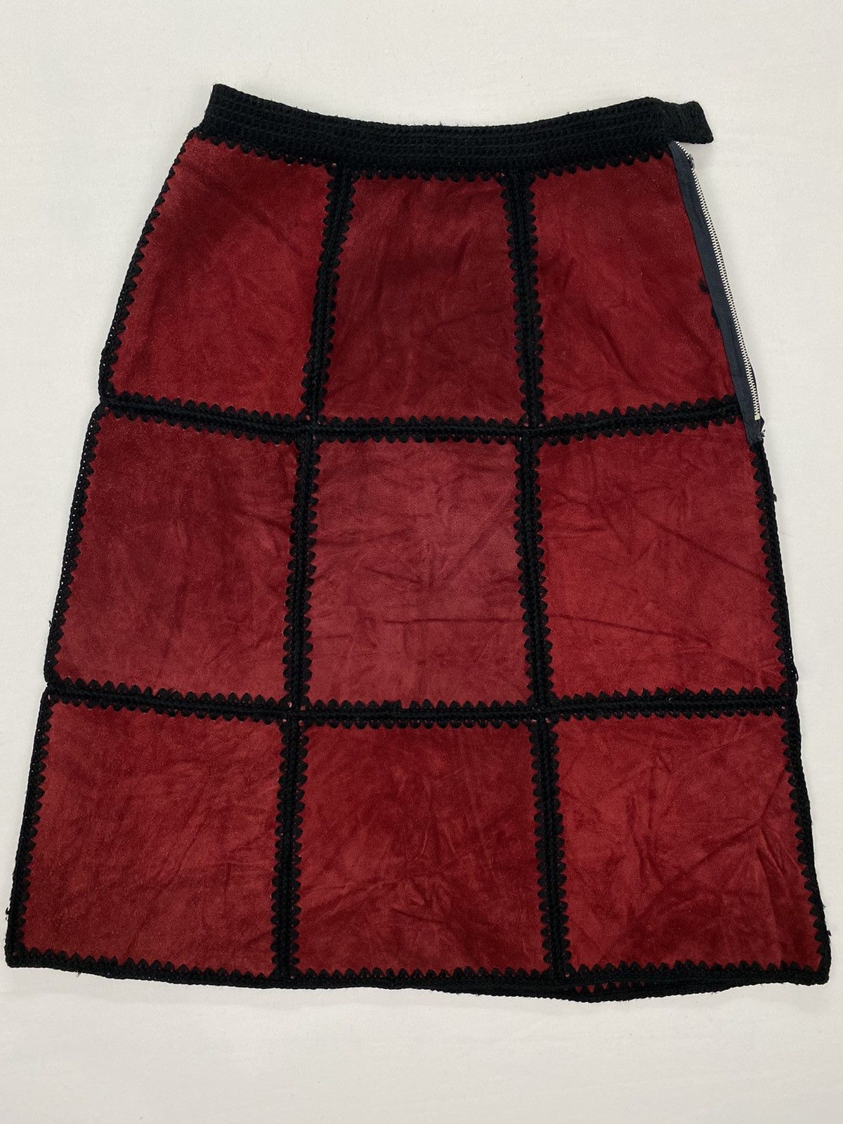 Genuine Leather × Vintage Vintage Leather Skirt Size 25" / US 0 / IT 36 - 3 Thumbnail
