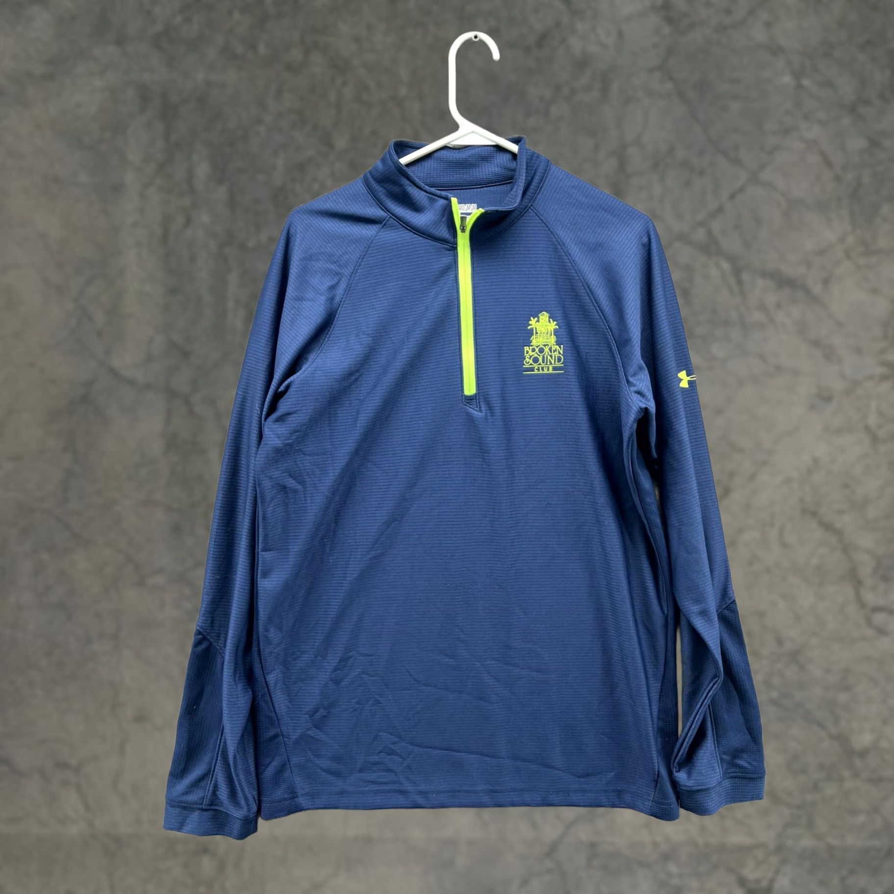 Under Armour Under Armour HeatGear Pullover Mens Medium Blue 1/4 Zip Golf Top Size US M / EU 48-50 / 2 - 1 Thumbnail