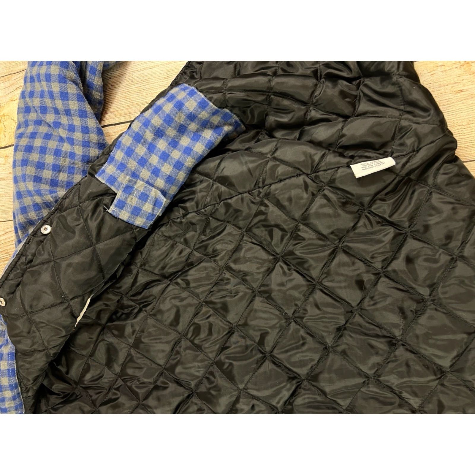 Vintage VINTAGE Ground Force Jacket M Blue Flannel Quilted Snap Cotton Polyester Manitoba Canada Lodge Outdoor Classic M Mens Size US M / EU 48-50 / 2 - 7 Thumbnail