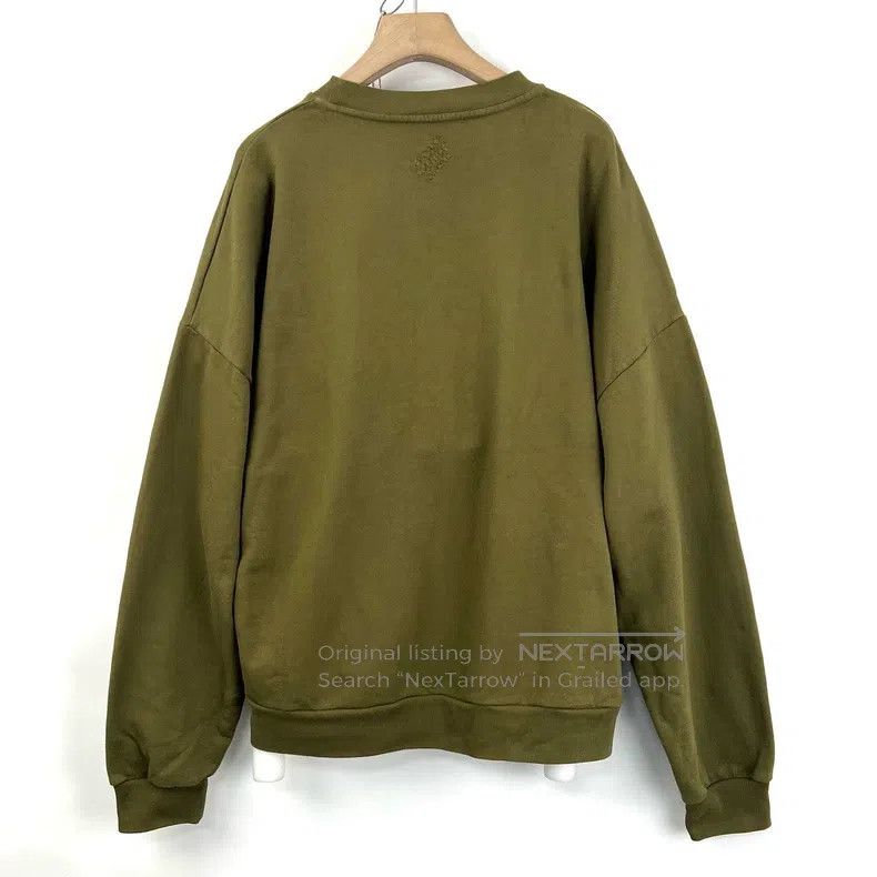 Louis Vuitton Louis Vuitton Army green studded logo sweatshirt Size US XXL / EU 58 / 5 - 2 Thumbnail