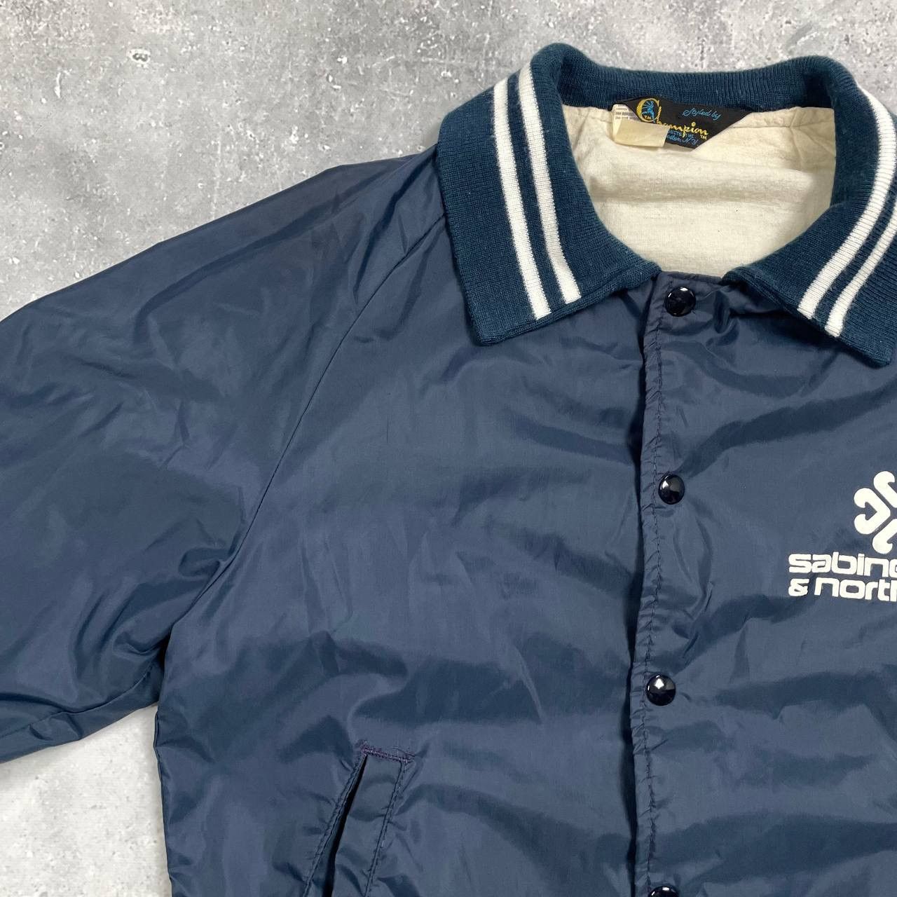 Champion Vintage 60s 70s Champion Running Man Bomber Jacket USA Blue Size US S / EU 44-46 / 1 - 7 Thumbnail