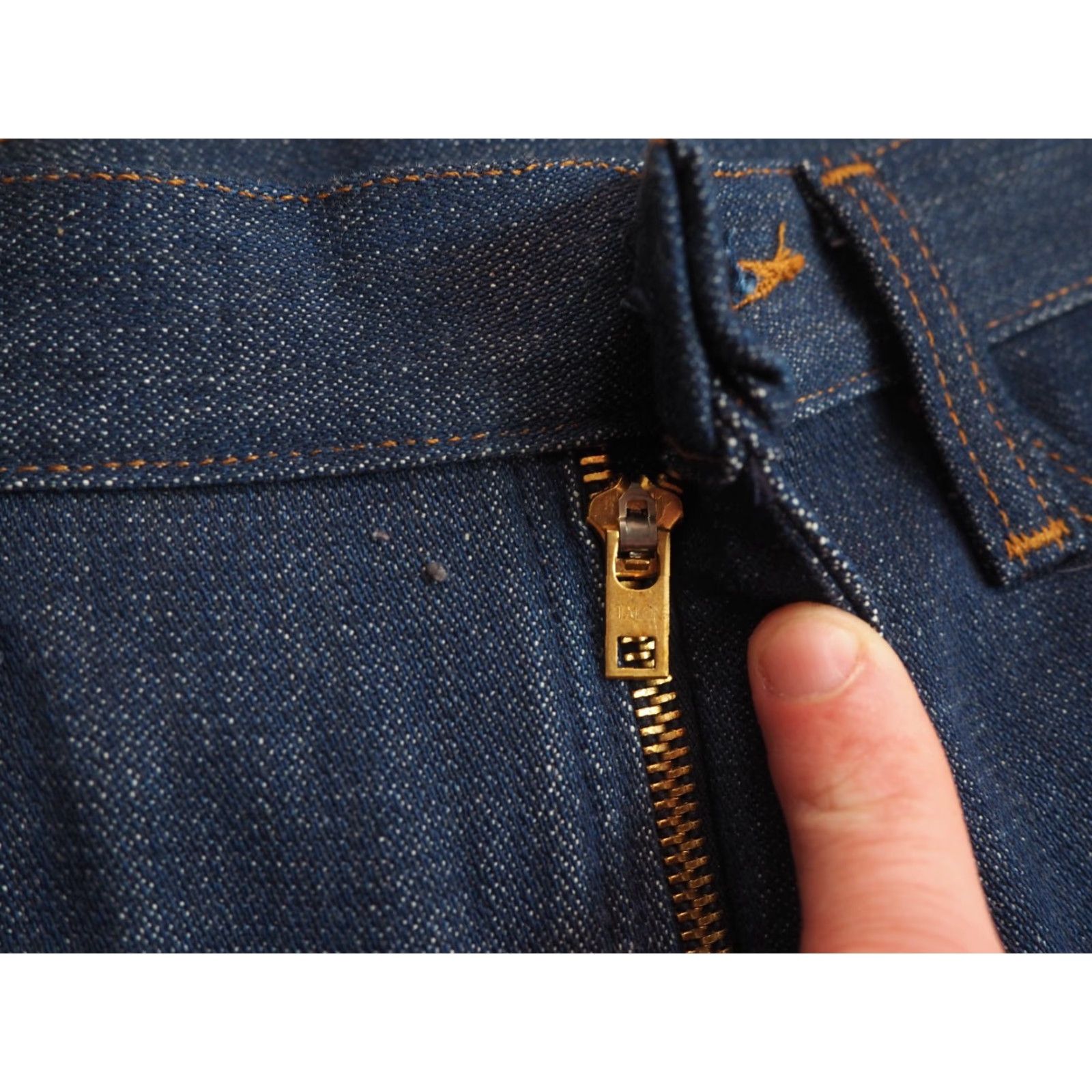 Wrangler VINTAGE Wrangler Jeans 70s Denim 30x36 Blue Rockabilly Dark Wash USA Size US 30 / EU 46 - 5 Thumbnail