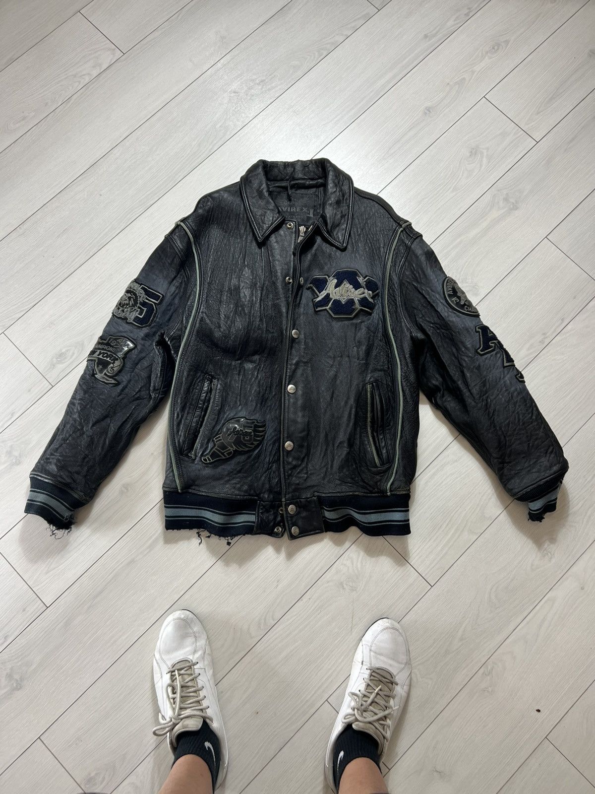 Avirex VTG Avirex Avant-Garde If Six Was Nine Style Leather Jacket Size US M / EU 48-50 / 2 - 1 Thumbnail