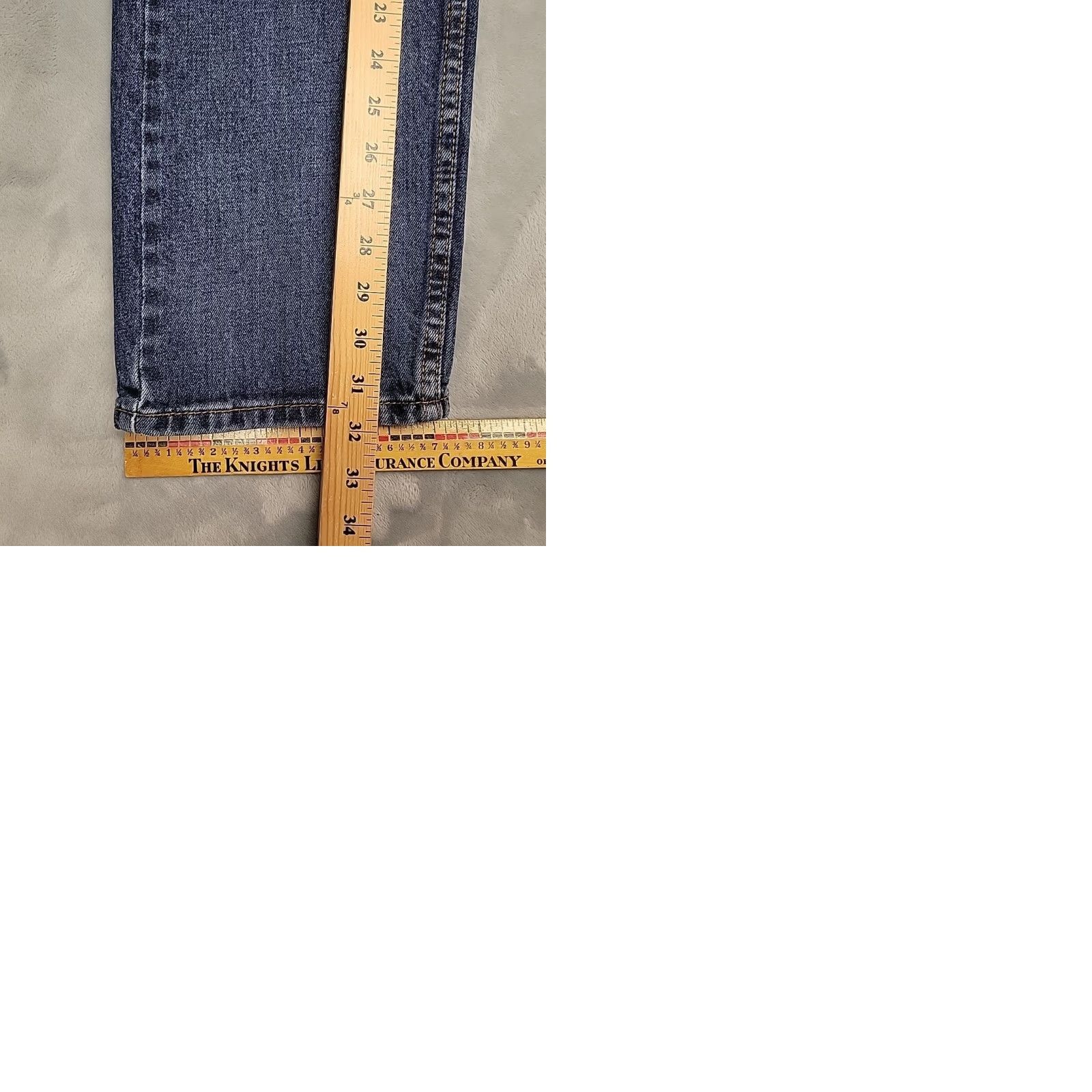 Vintage VINTAGE Levis 505 Jeans Mens 34x32 Blue Regular Fit Straight Leg Denim Everyday Comfort Size US 34 / EU 50 - 9 Thumbnail