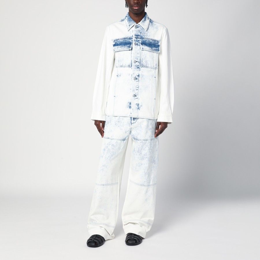 Dries Van Noten o1d2blof0226 Denim Shirt in Light Blue Size US S / EU 44-46 / 1 - 2 Thumbnail