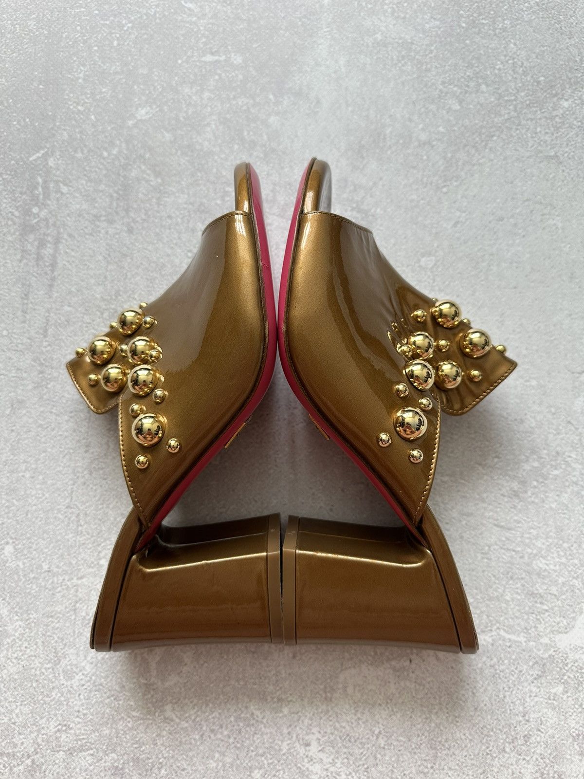 Versace versace 1969 shoes women platform gold size 36 made in Italy Size US 6 / IT 36 - 11 Thumbnail