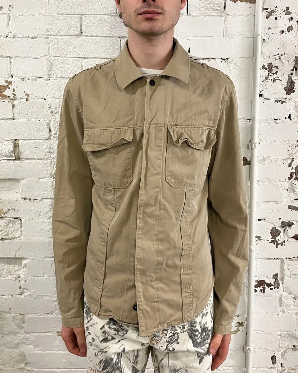 Gucci SS1999 Gucci Beige Cargo Shirt by Tom Ford Size US M / EU 48-50 / 2 - 3 Thumbnail
