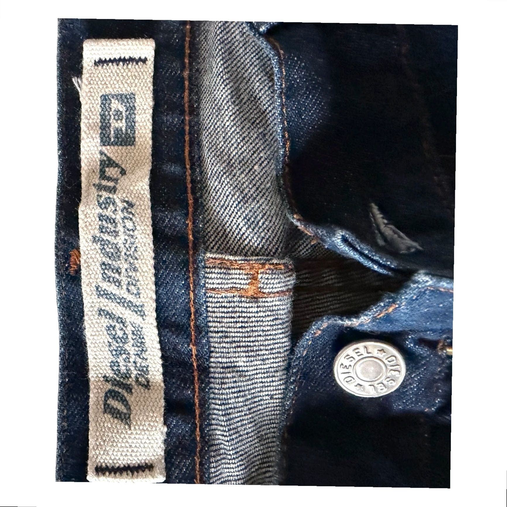 Diesel Diesel Fanker Bootcut Jeans Women’s W28 L34 Dark Blue Stretch 5-Pocket Denim Skinny Regular Size 28" / US 6 / IT 42 - 7 Thumbnail