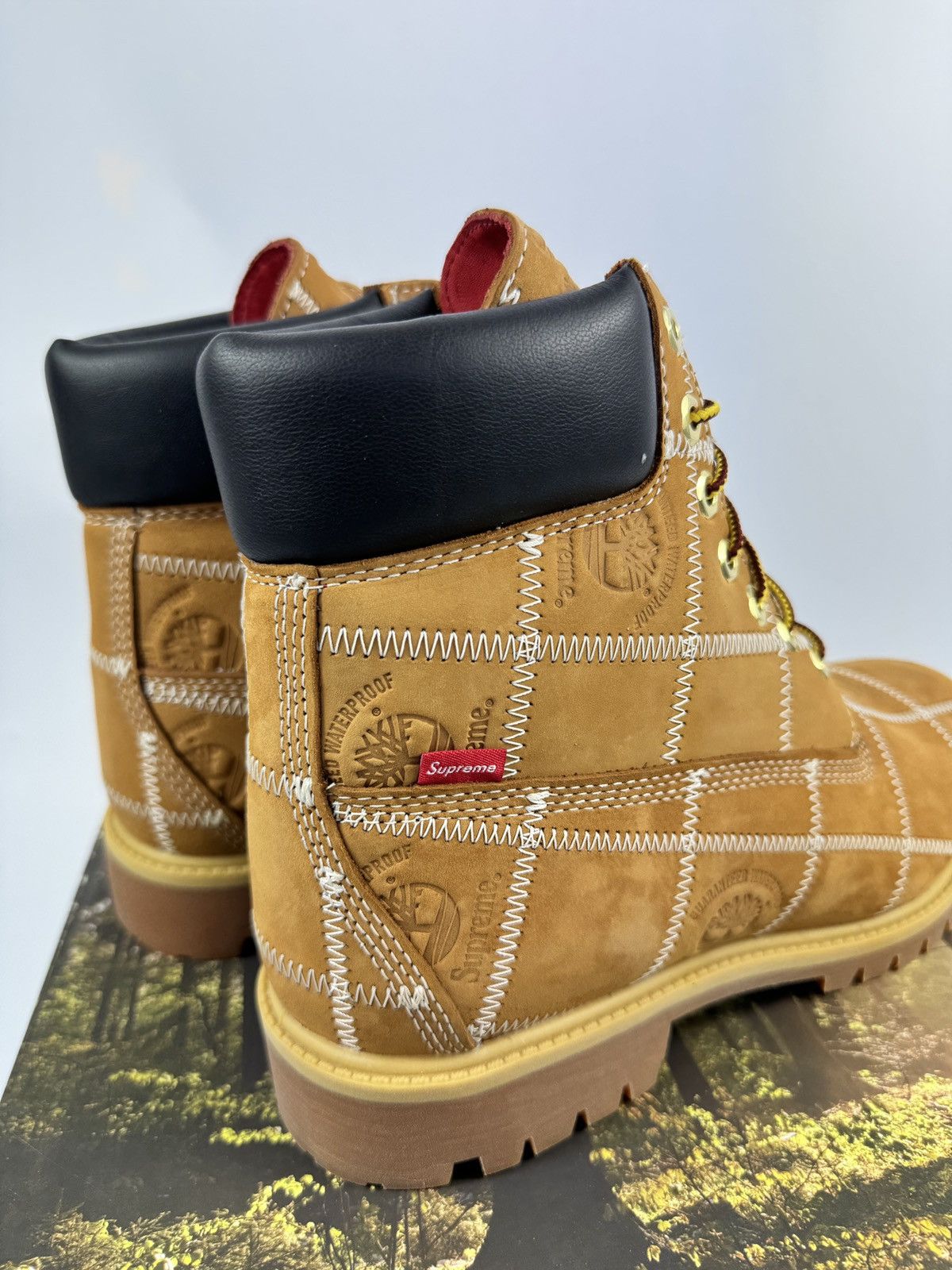 Timberland x SUPREME 6’’ PATCHWORK BOOTS Size US 9.5 / EU 42-43 - 7 Thumbnail