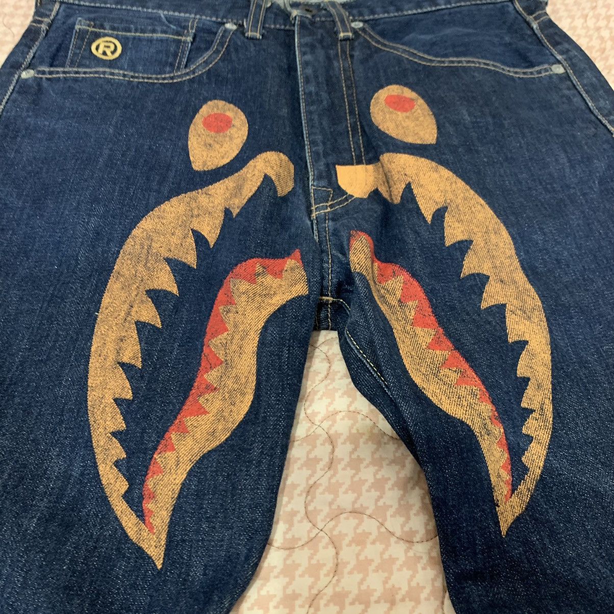 Bape Vintage Y2K Bape Shark WGM Jeans Longpants Size US 32 / EU 48 - 4 Thumbnail