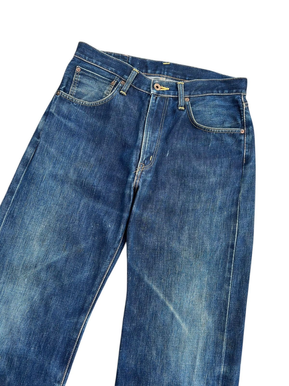 Kapital Vintage Edwin 505X Selvedge Distressed Denim Jeans Size US 32 / EU 48 - 2 Thumbnail