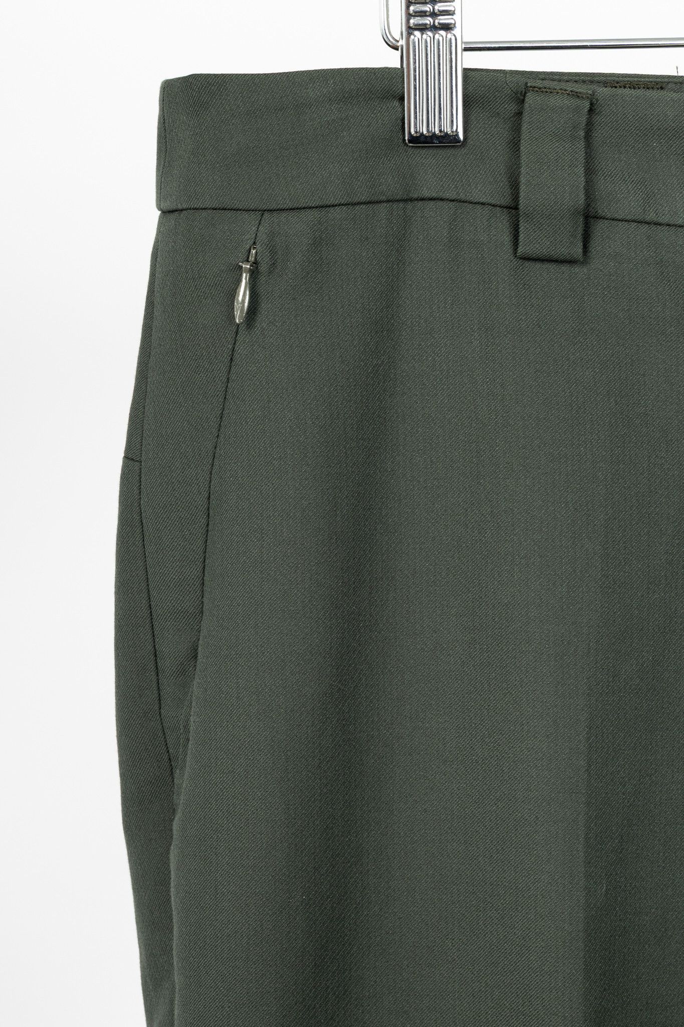 Akris Akris Maxima Green Cotton & Silk Twill Cropped Trousers Size 32" / US 10 / IT 46 - 6 Thumbnail