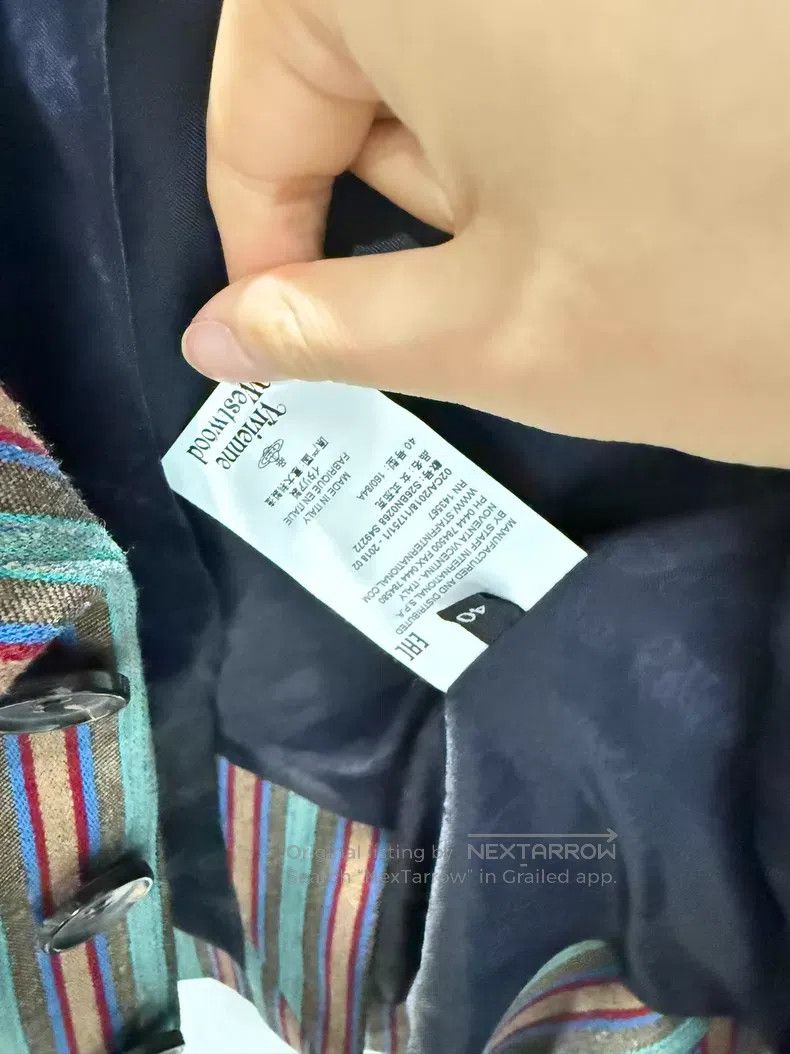 Vivienne Westwood Vivienne Westwood Candy-Colored Drunkard Striped Suit Set Size S / US 4 / IT 40 - 3 Thumbnail