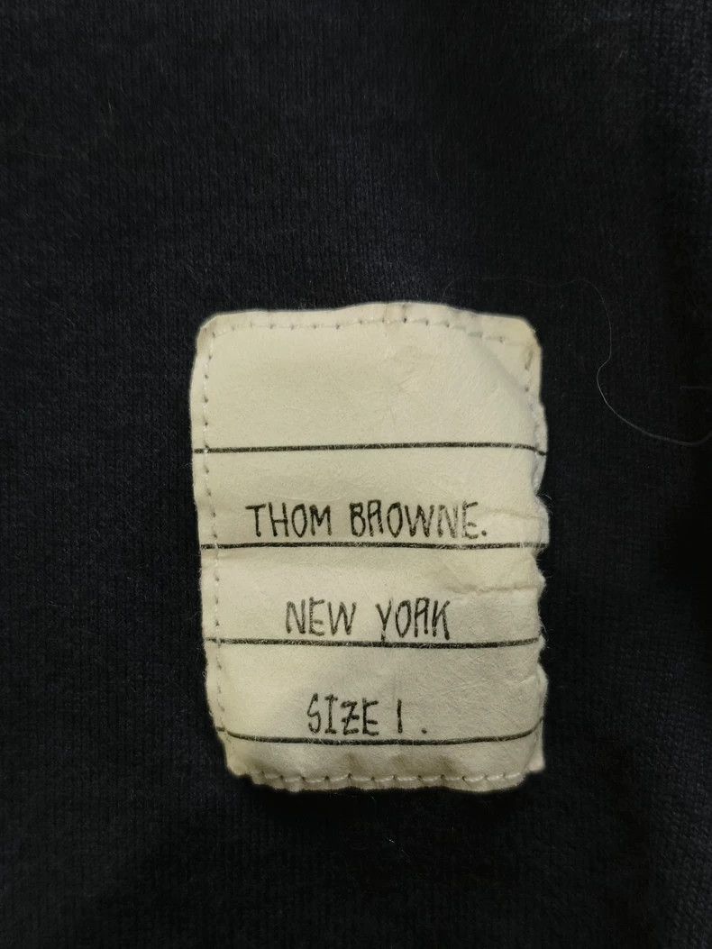 Thom Browne Thom Browne Dark blue round neck long sleeves Size US S / EU 44-46 / 1 - 5 Thumbnail