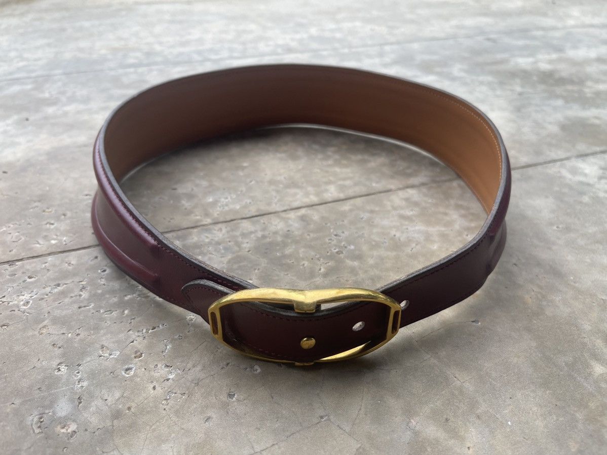 Hermes × Vintage Hermes Paris Leather Belt Made France Size ONE SIZE - 1 Thumbnail