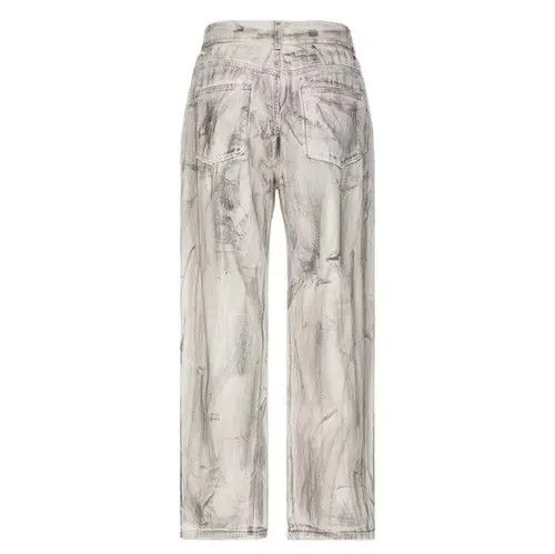 VIBE Vintage jet black tie dye washed dirty jeans Size US 30 / EU 46 - 2 Thumbnail