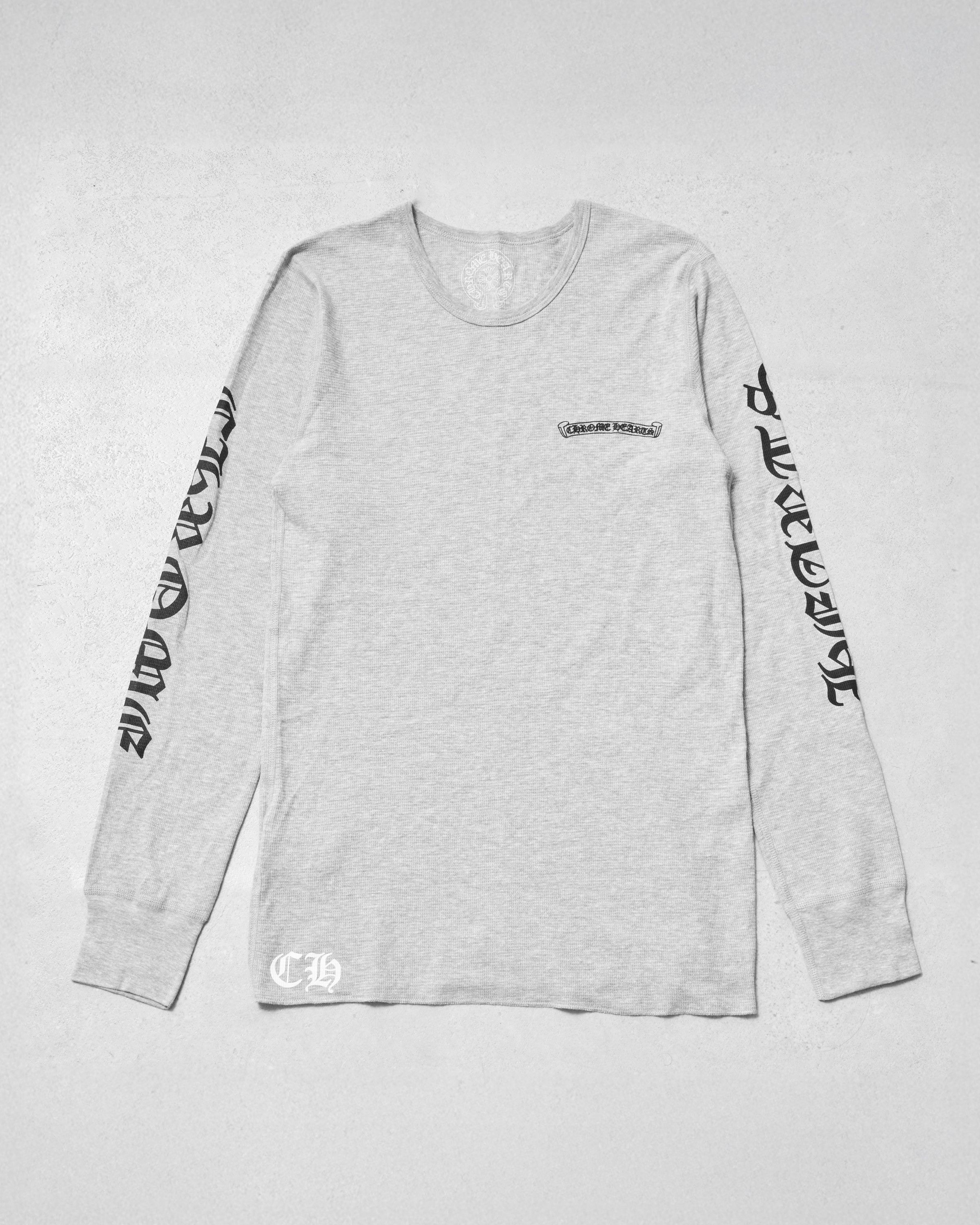 Chrome Hearts CHROME HEARTS Scroll Thermal Long T Shirt GRAY Size US L / EU 52-54 / 3 - 2 Thumbnail