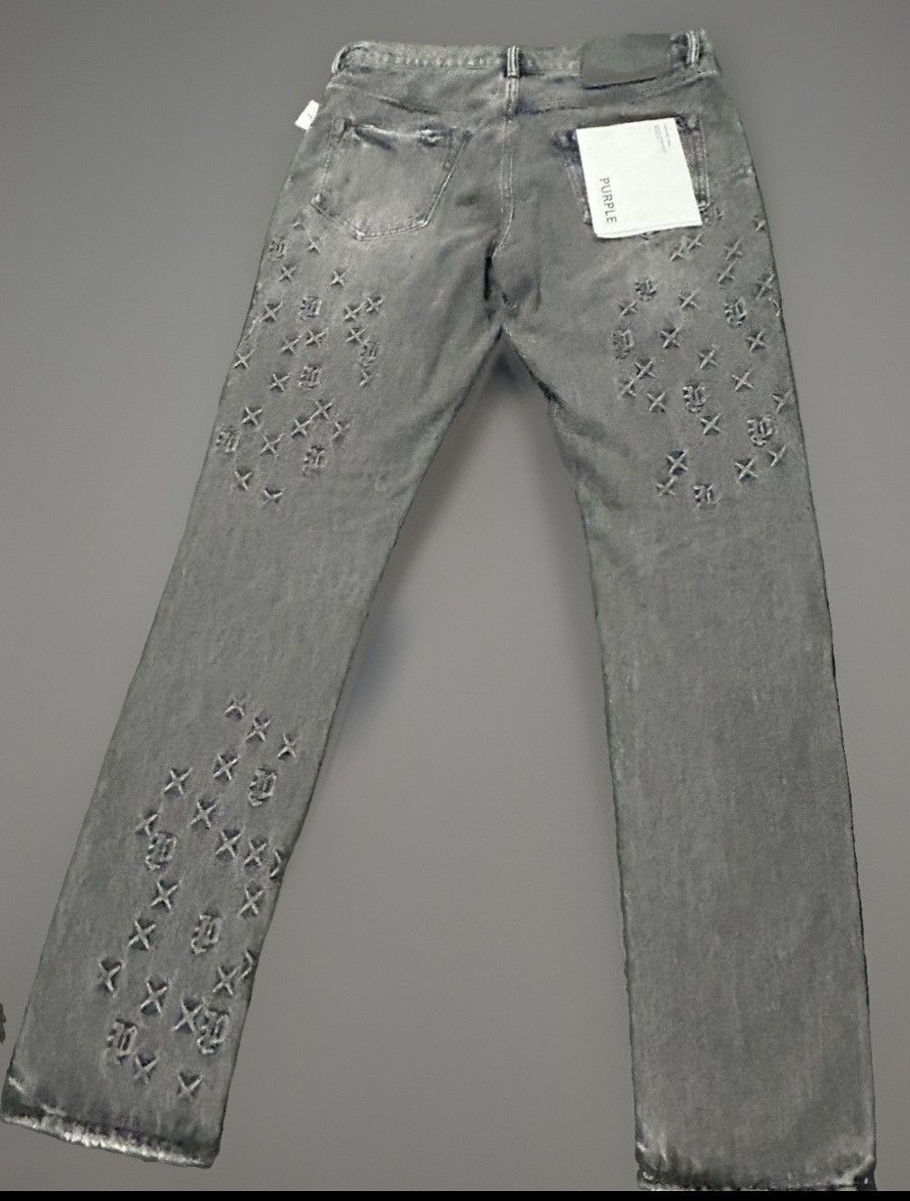 Purple Brand Purple Brand P001 “Embossed Monogram” Skinny Jeans Size 32 Size US 32 / EU 48 - 17 Thumbnail
