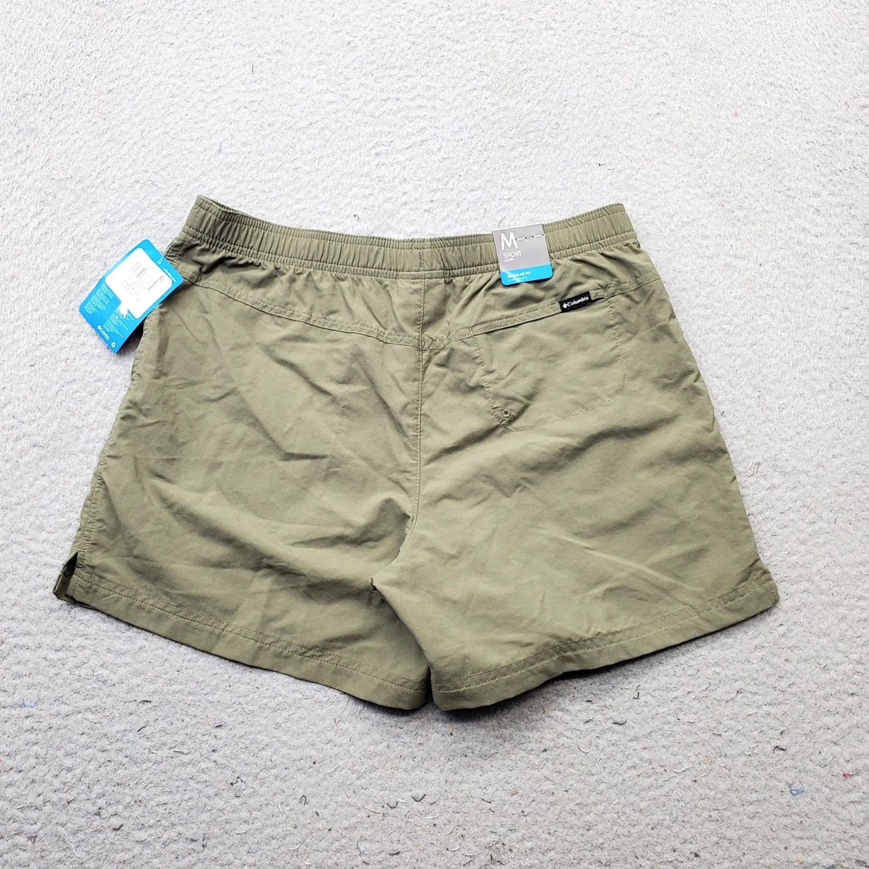 Vintage Columbia Womens Sandy River Shorts Bermuda M Green Omni Shield Elastic Waist Size 32" / US 10 / IT 46 - 2 Thumbnail