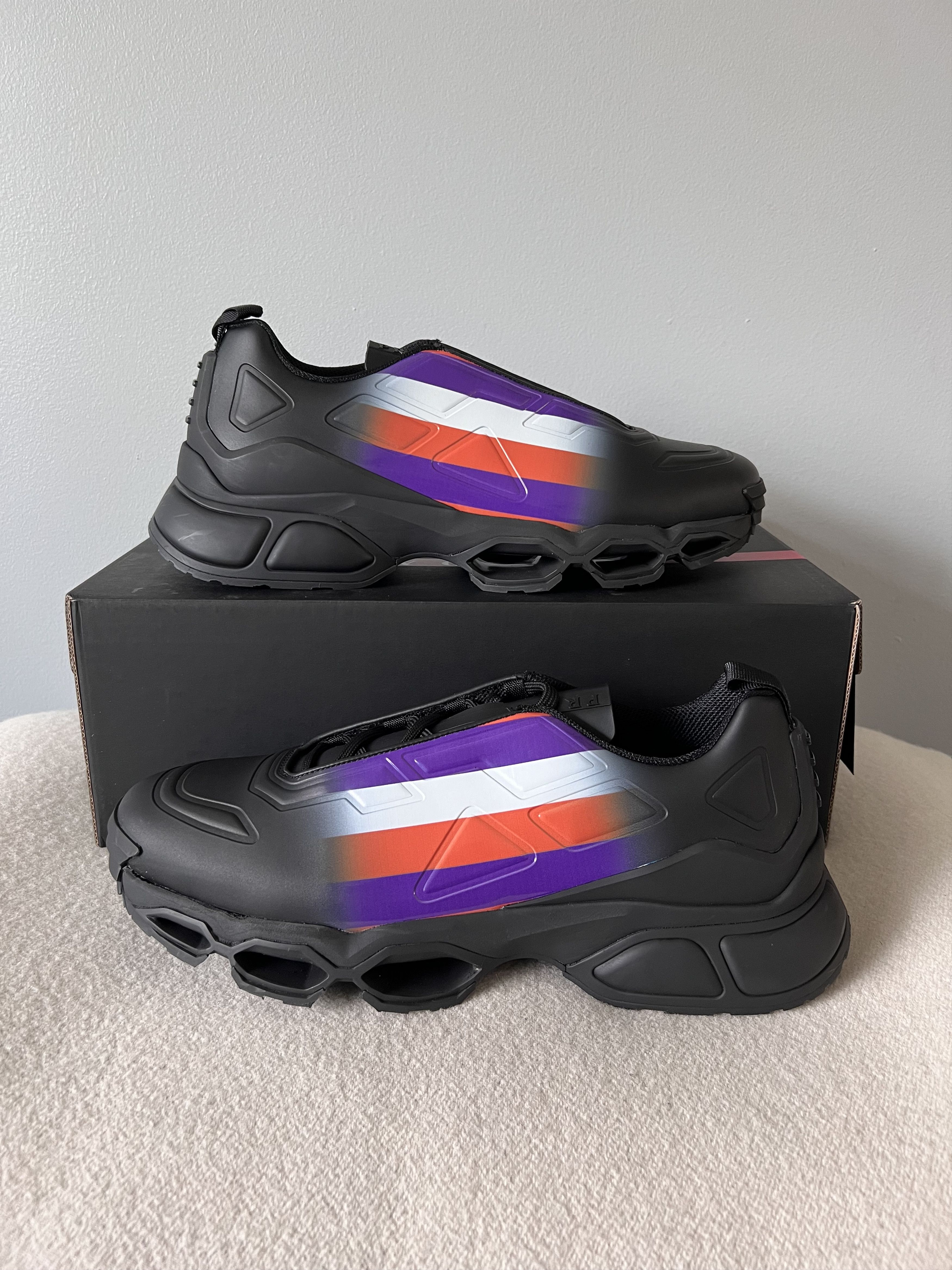 Prada Prada Collision Cross Sneakers in Black Violet Size US 11 / EU 44 - 2 Thumbnail