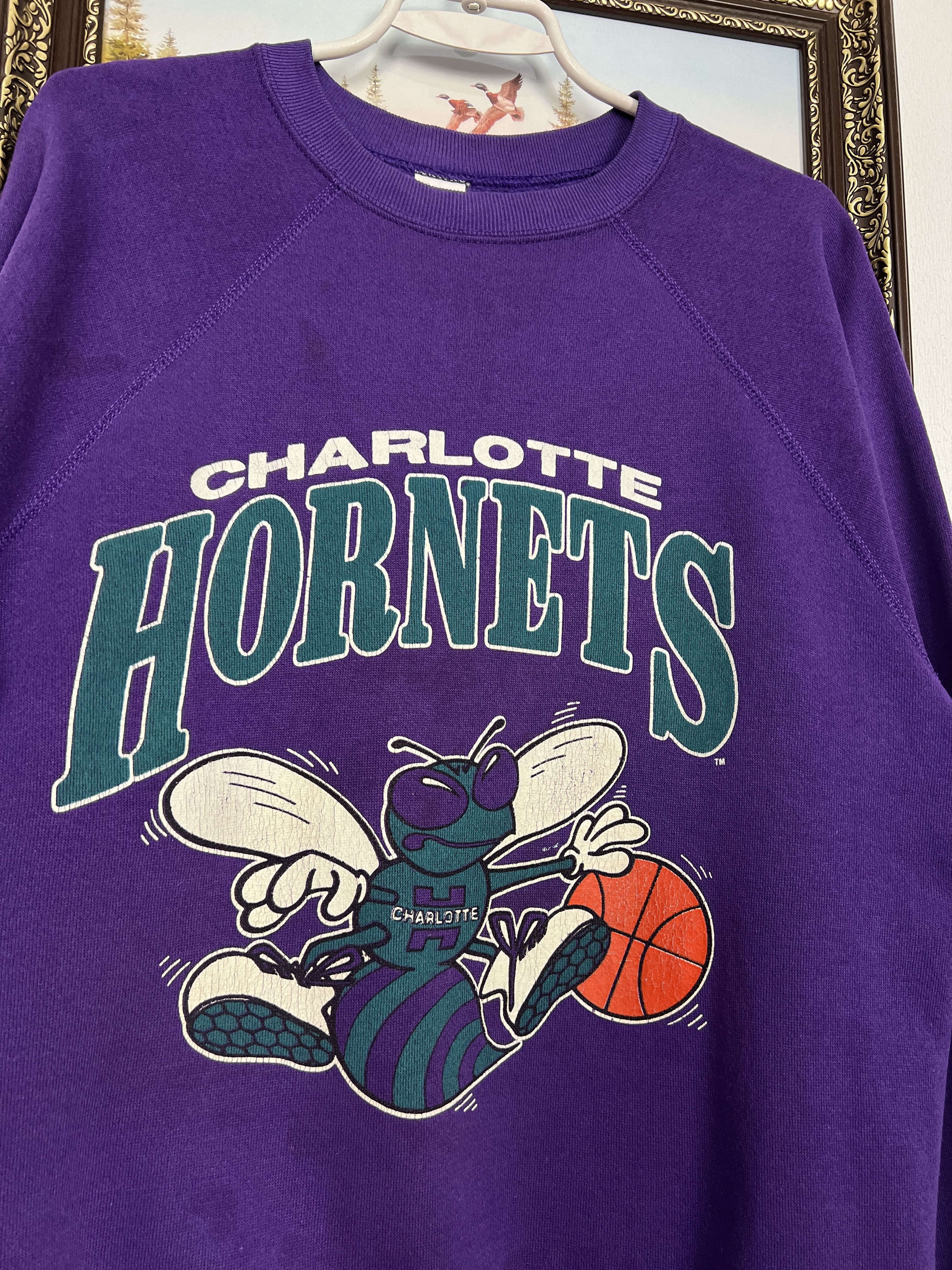 Vintage Charlotto Hornets Over Print NBA Sweatshirt Crewneck Size US M / EU 48-50 / 2 - 3 Thumbnail