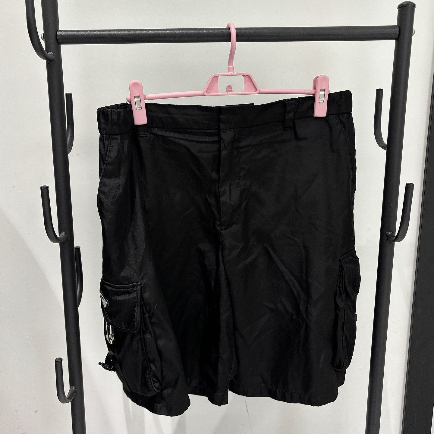 Prada Prada Re-Nylon Cargo Shorts Black Size 54 Size US 38 / EU 54 - 1 Thumbnail