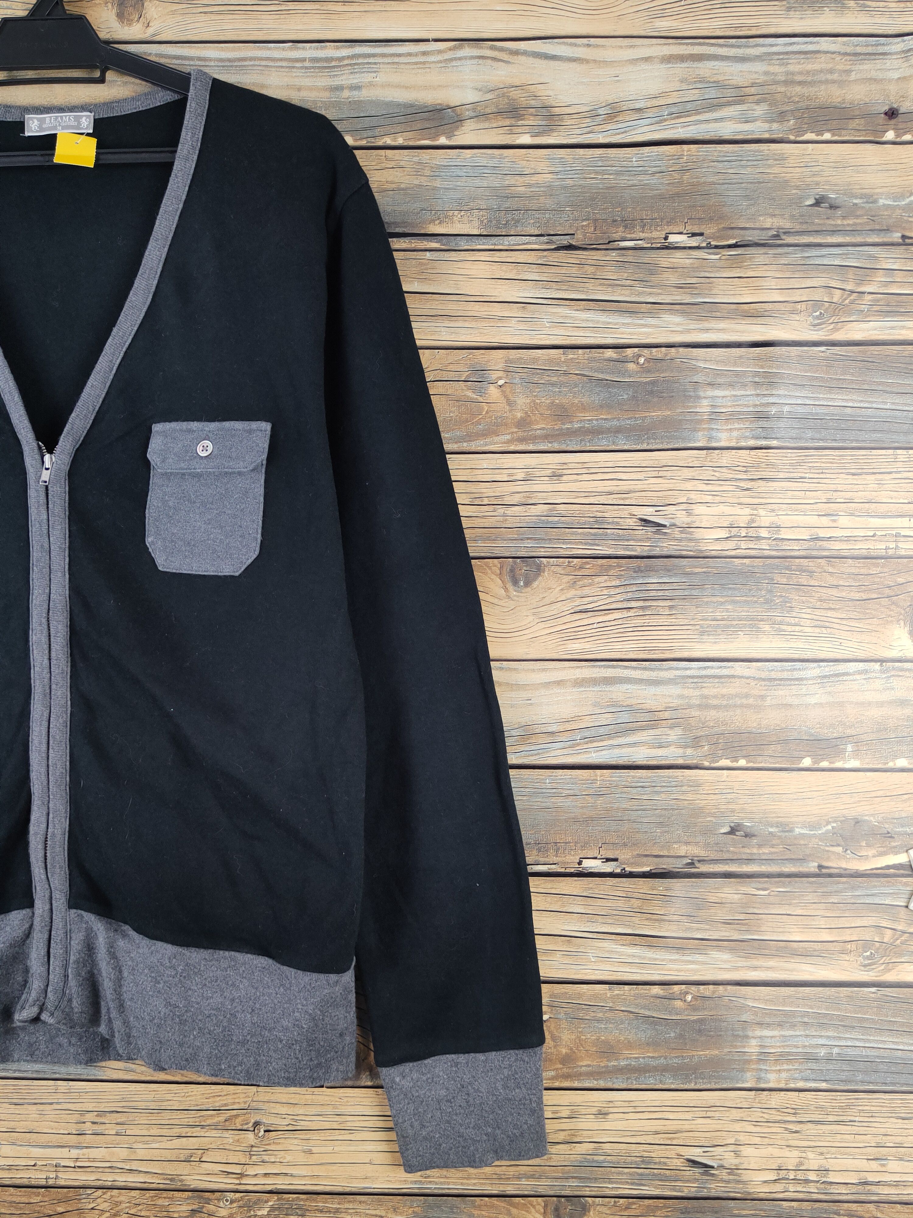 Japanese Brand DL Beams Black Cardigan streetwear japan #2471 Size US M / EU 48-50 / 2 - 5 Thumbnail