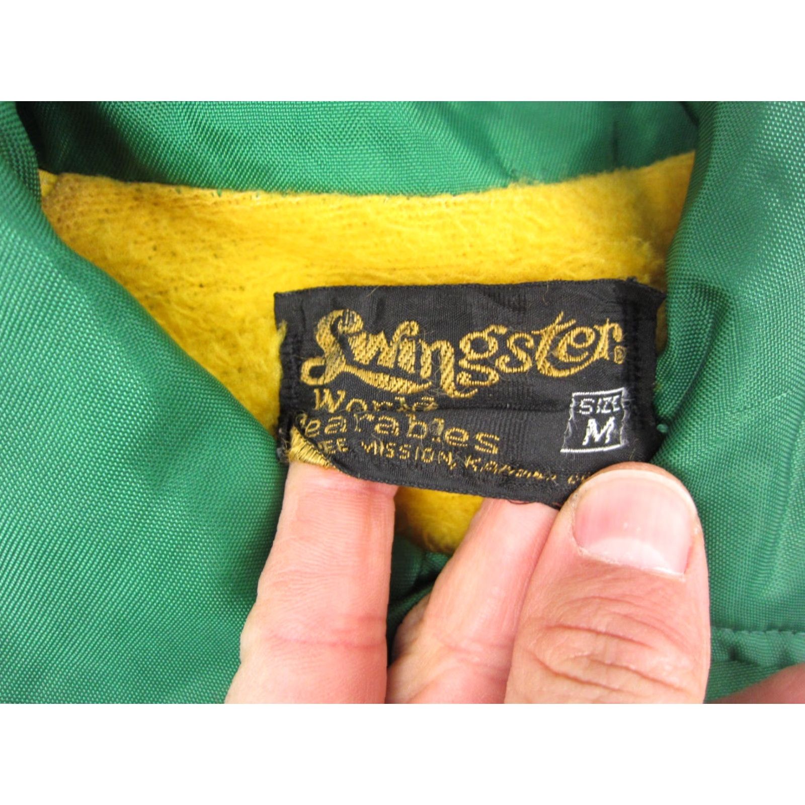 Vintage VINTAGE Swingster Jacket Mens Large Green Gold Sherpa 70s 60s Farmer Made in USA Size US L / EU 52-54 / 3 - 3 Thumbnail