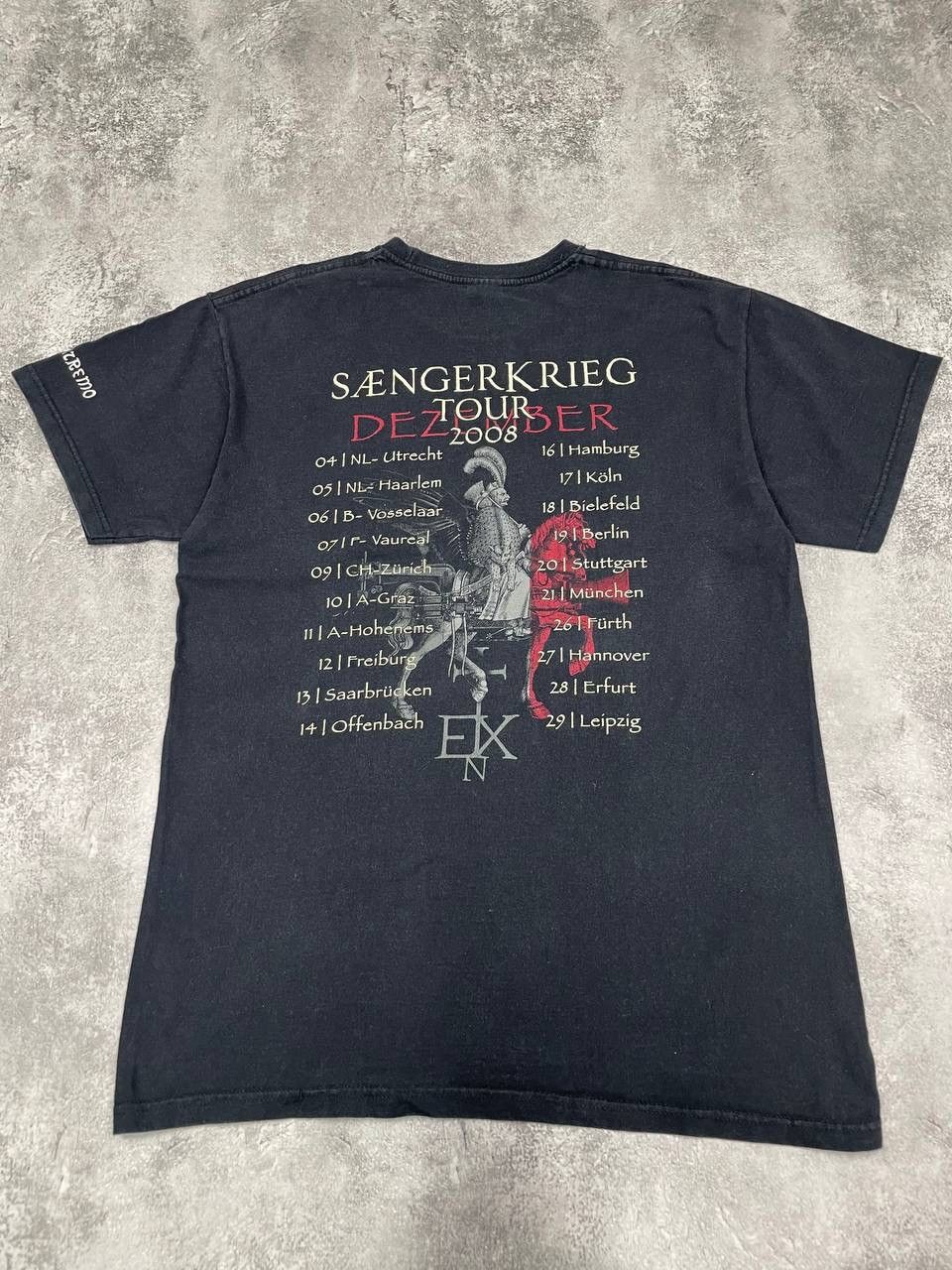 Vintage Vintage 90s In Extremo Saengerkrieg Band Men T-Shirt Black Size US L / EU 52-54 / 3 - 7 Thumbnail