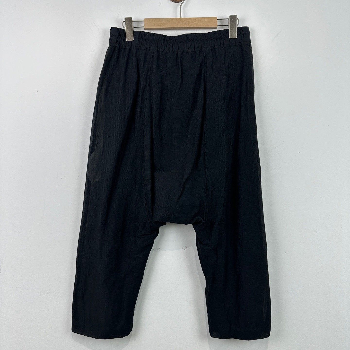 Rick Owens Rick Owens Main Line Low-Rise Silk Casual Pants Size US 26 / EU 42 - 2 Thumbnail