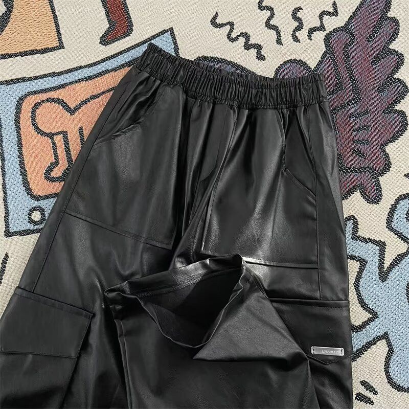Japanese Brand × Vintage Hip Hop Multi-Pocket Leather Pants for Men Size US 30 / EU 46 - 5 Thumbnail