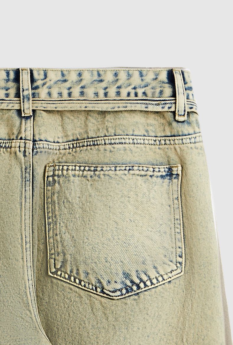 Jean × Vintage Washed Distressed Flare Jeans Size US 28 / EU 44 - 5 Thumbnail