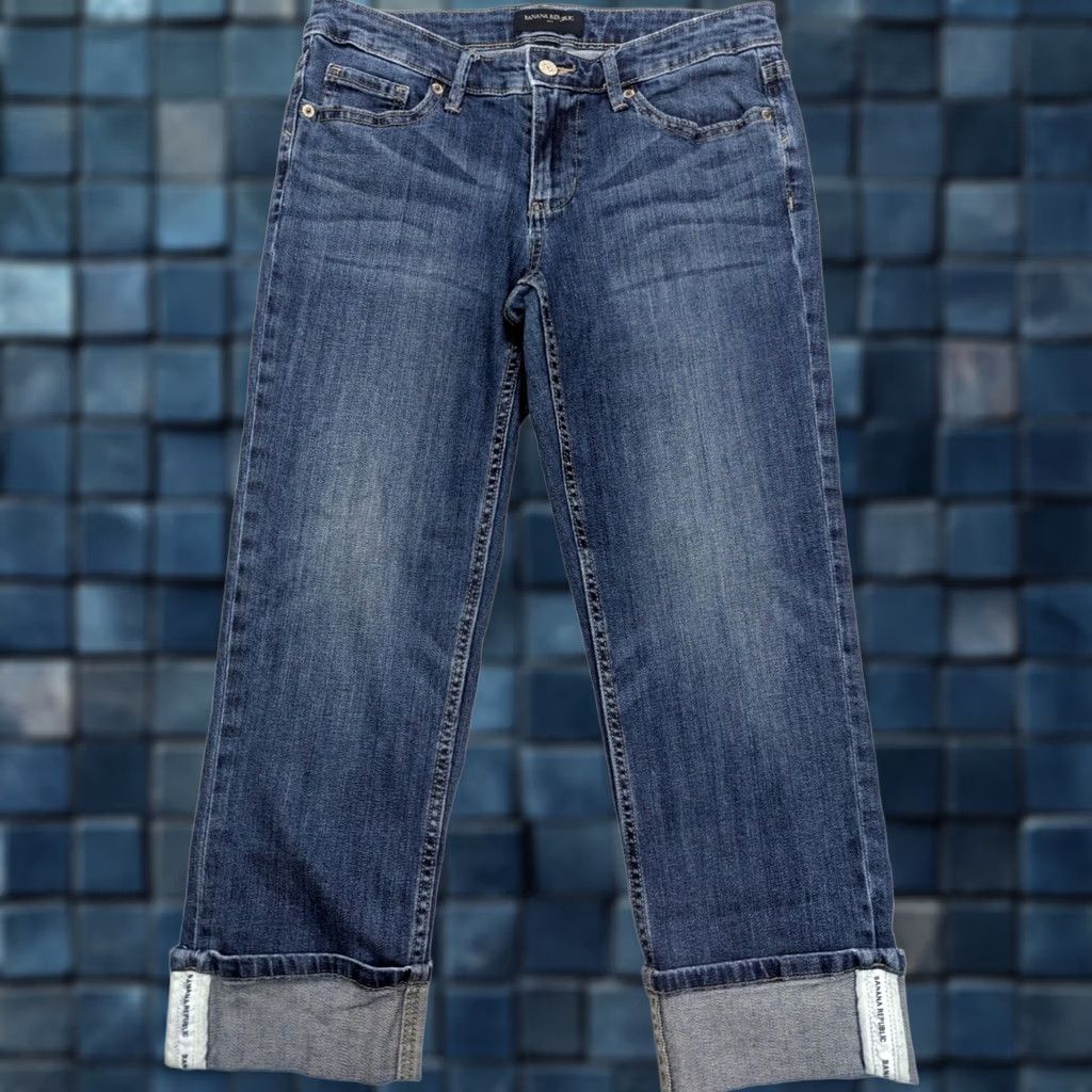 Banana Republic Banana Republic Jeans Women 24/7 True 28x23 Crop Denim Capris Straight Leg Size 28" / US 6 / IT 42 - 1 Thumbnail