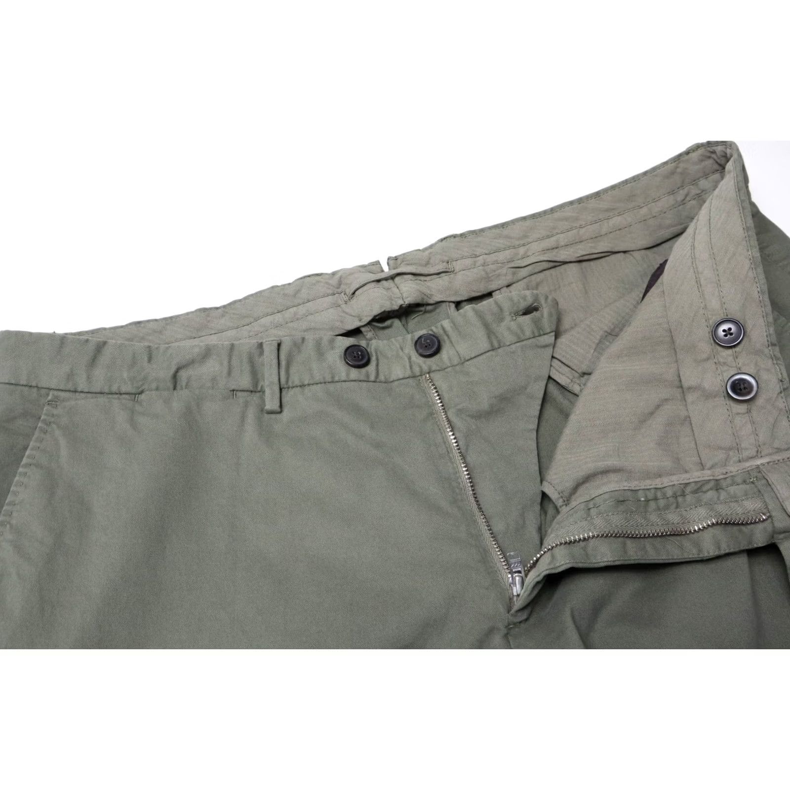 Suitsupply Suitsupply Porto Novo Cotton Stretch Trousers Slim Fit Green Mens UK 40 Pants Size US 40 / EU 56 - 4 Thumbnail